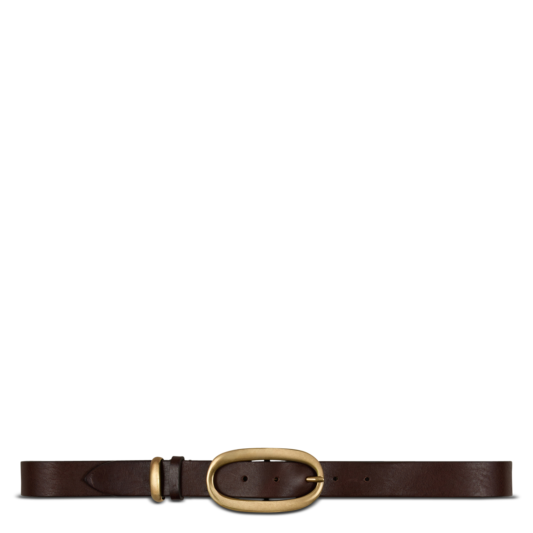 Ceinture à boucle en cuir  BA&SH Marron
