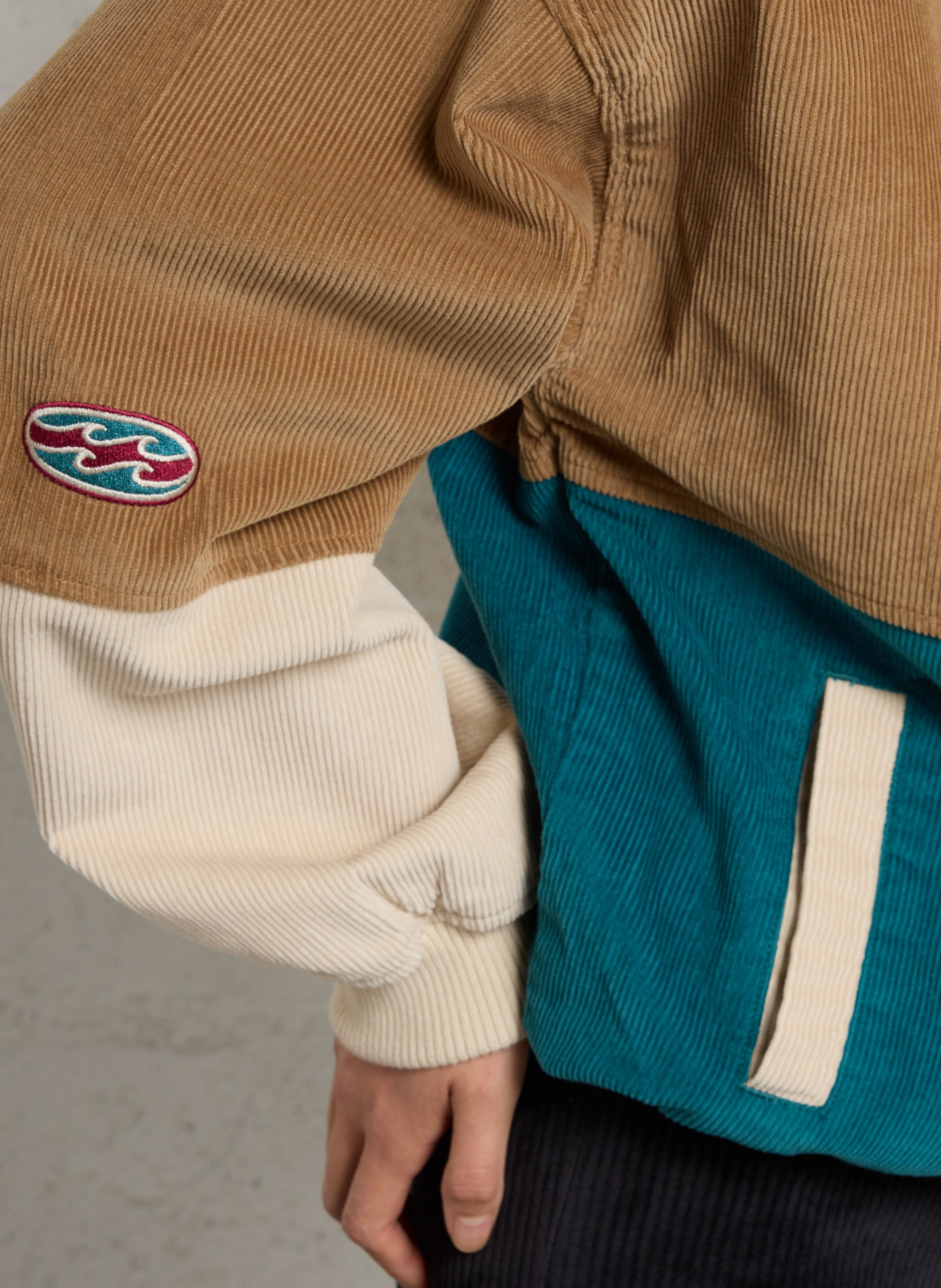 Oversized cotton corduroy jacket BILLABONG Multicolored