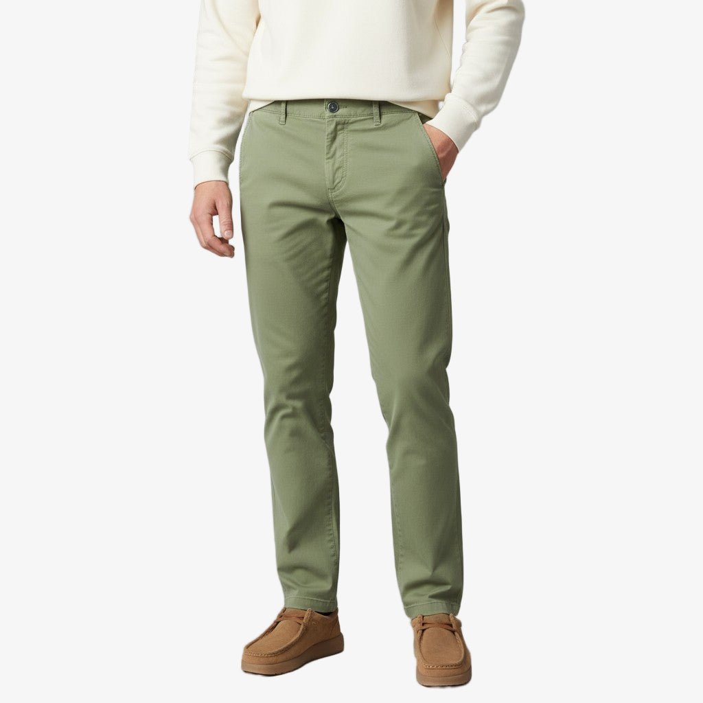 Straight-cut chino trousers SERGE BLANCO Green