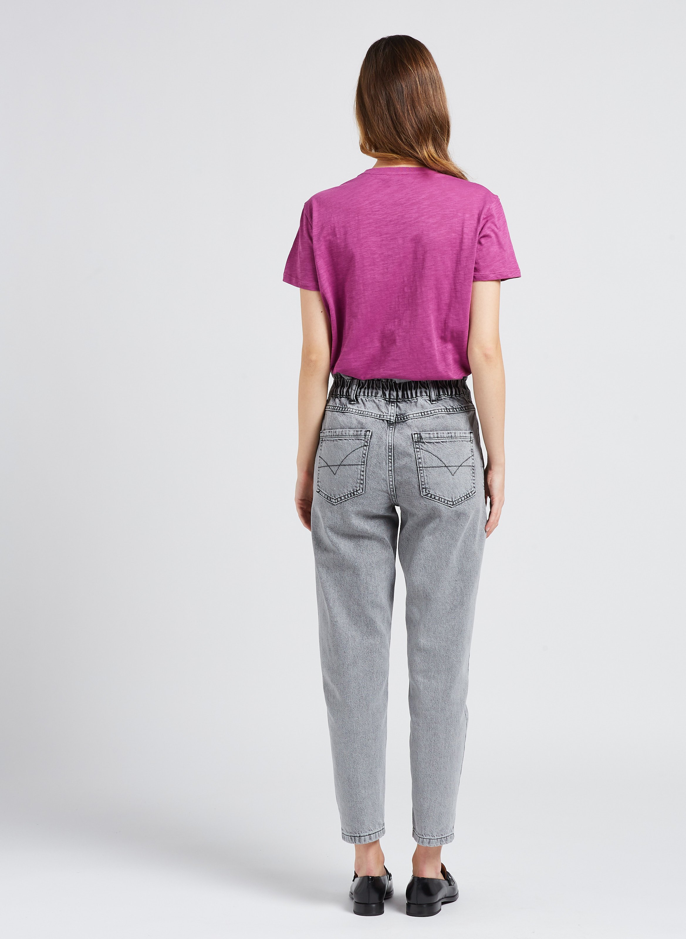Faded slim-fit jeans GRACE ET MILA Grey
