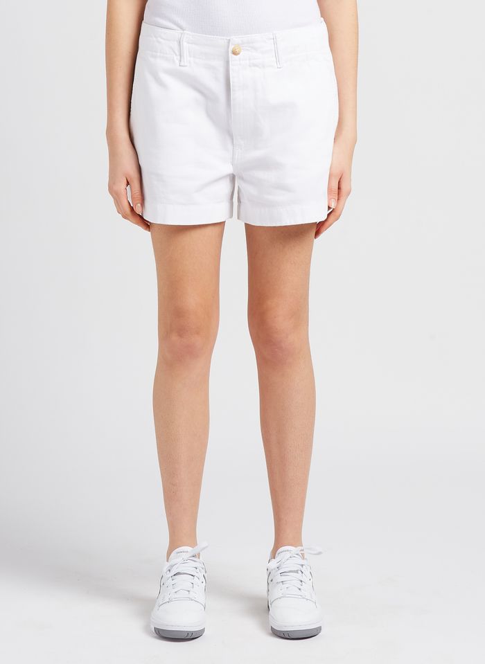 Straight-leg Cotton Shorts White Polo Ralph Lauren - Women | Place des  Tendances