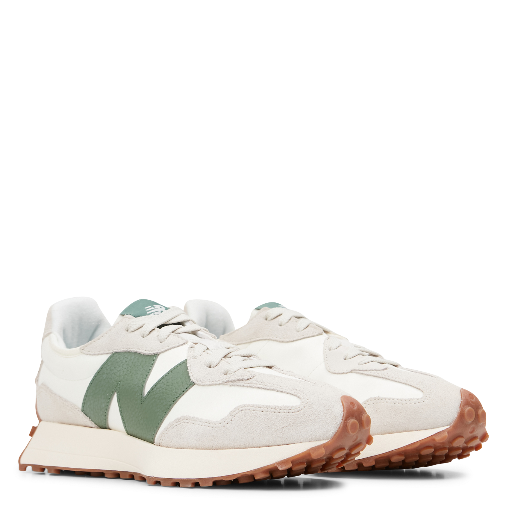 Low-top leather trainers NEW BALANCE Beige