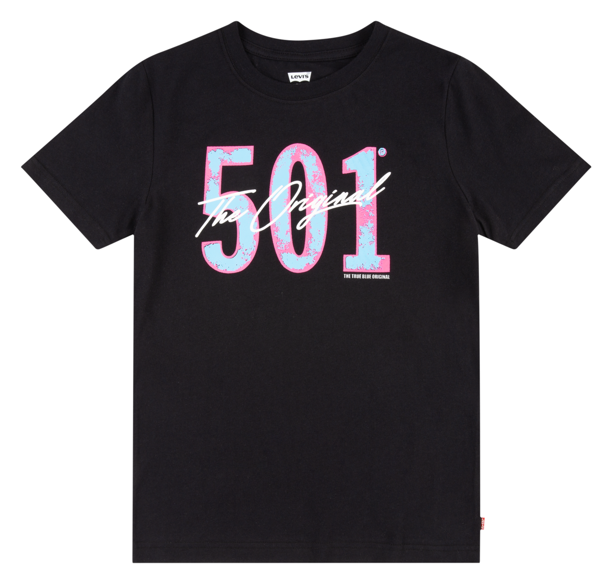 Straight cotton-blend round-neck T-shirt LEVI'S KIDS