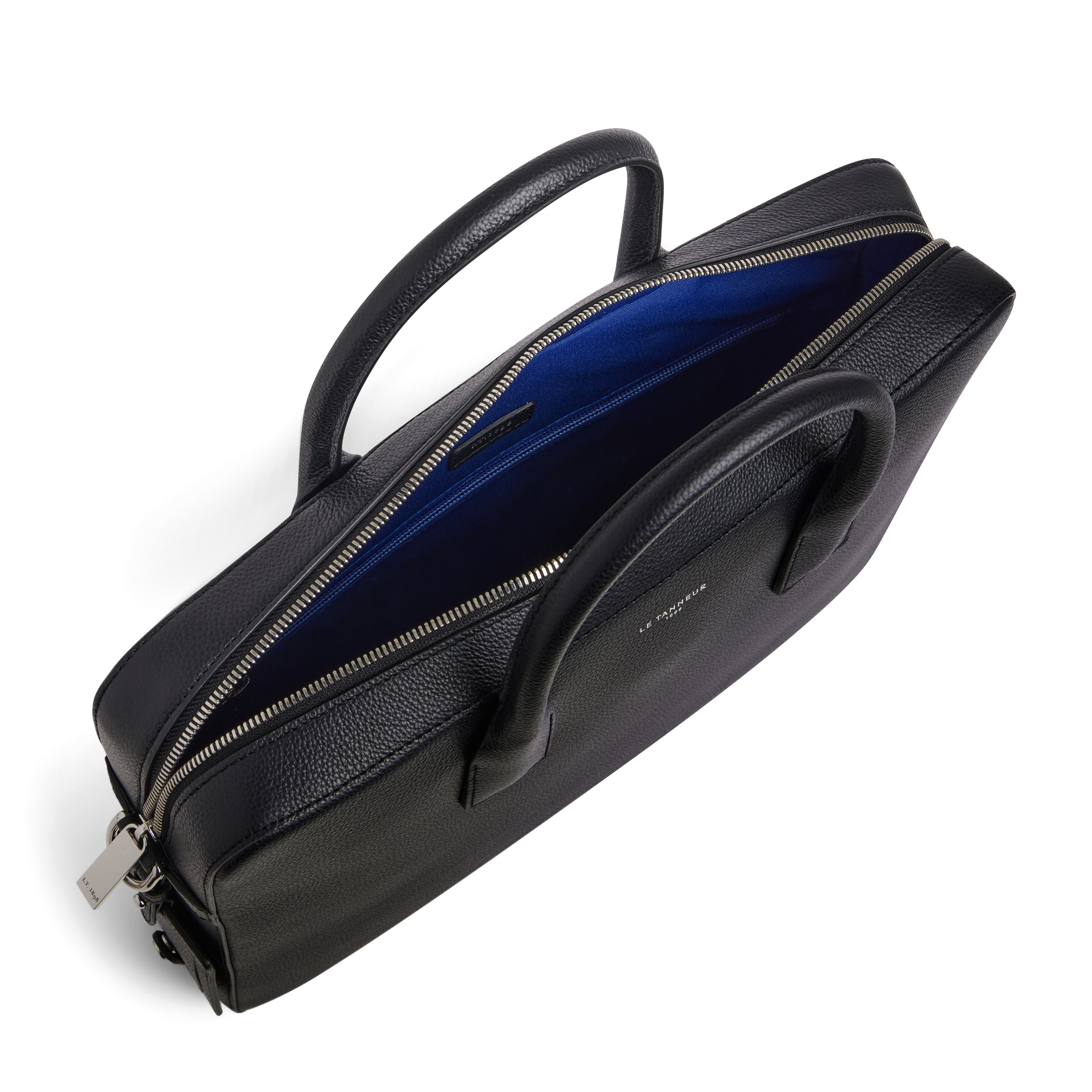 Leather briefcase LE TANNEUR Black