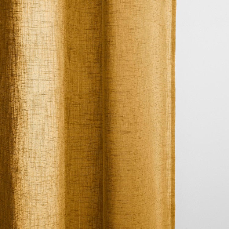 MILOS - Net curtain with eyelets MADURA Yellow