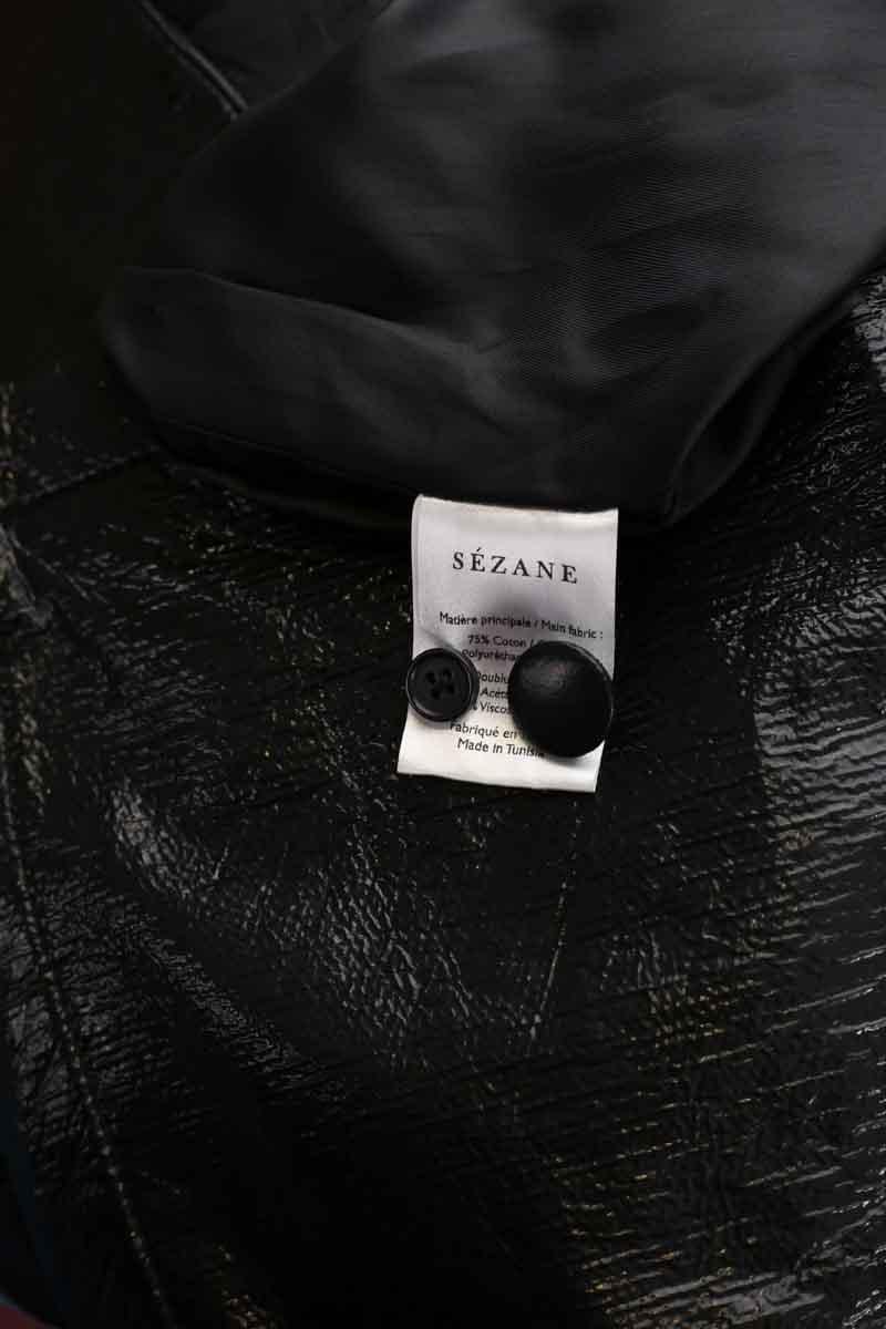 Cotton coat SEZANE - Seconde main Black