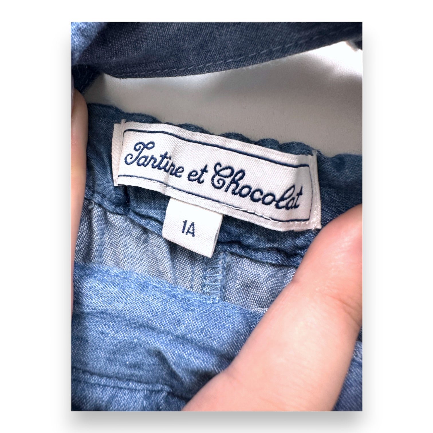 Blue baby overalls - 12 months TARTINE ET CHOCOLAT - seconde-main Blue