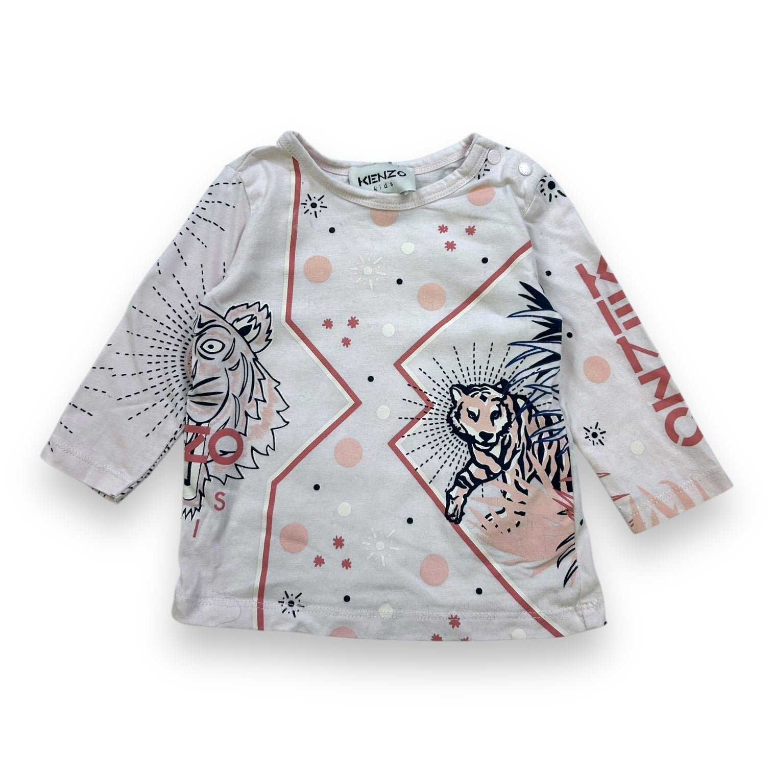 Pink baby T-shirt - 6 months KENZO - SECONDE MAIN Pink