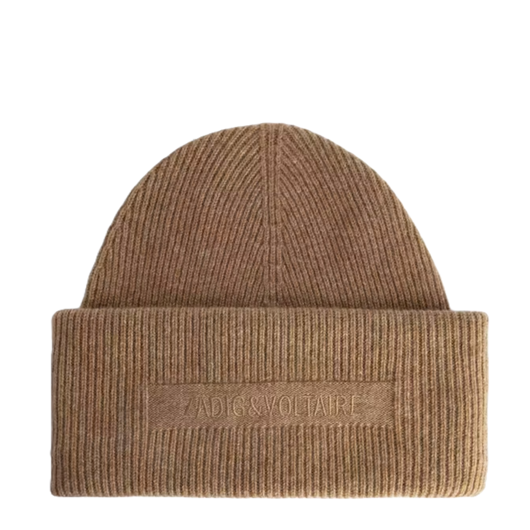 Bonnet à revers en cachemire ZADIG&VOLTAIRE Marron