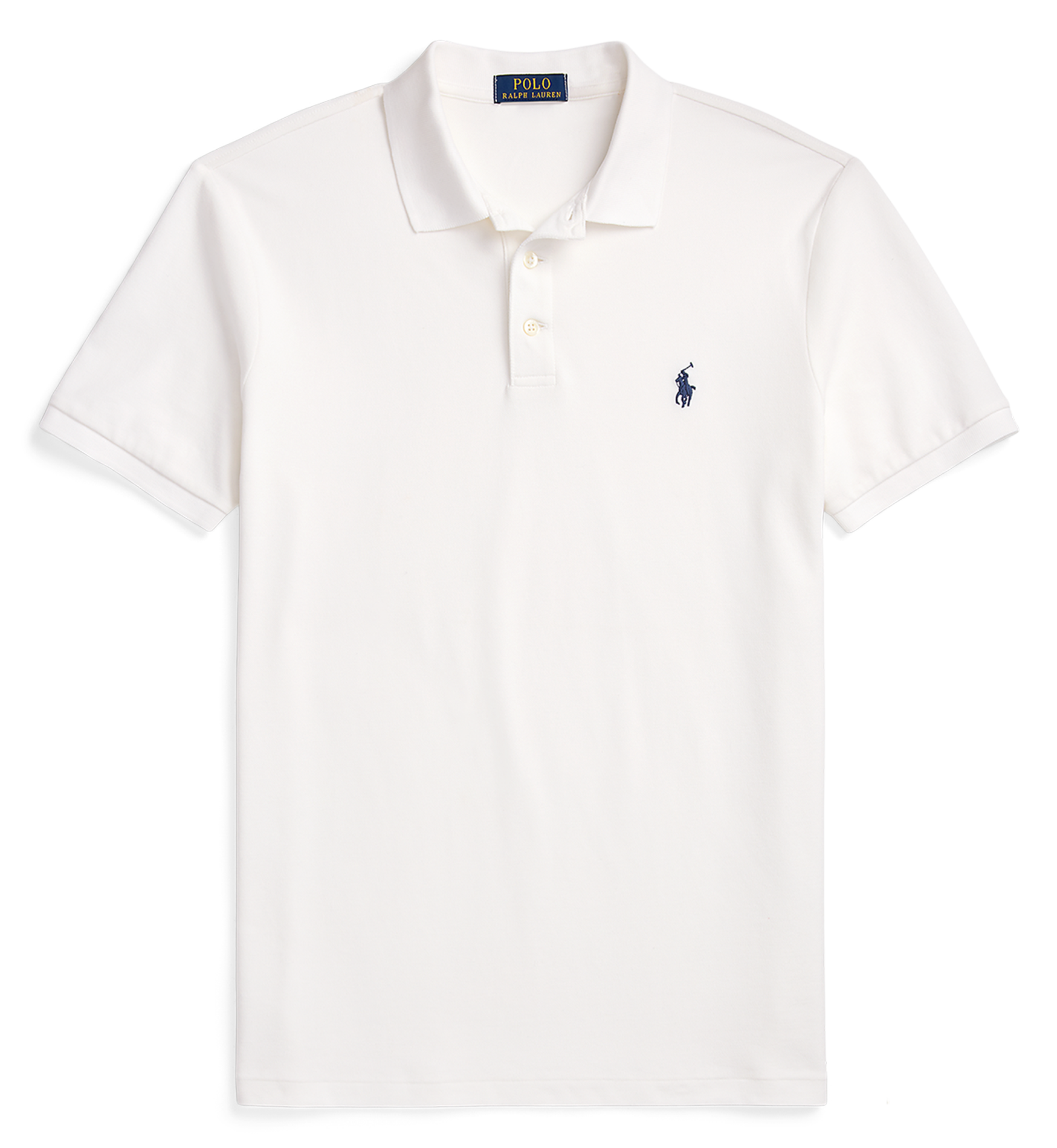 Poloshirt aus Baumwoll-Mix, Slim Fit  White c7996