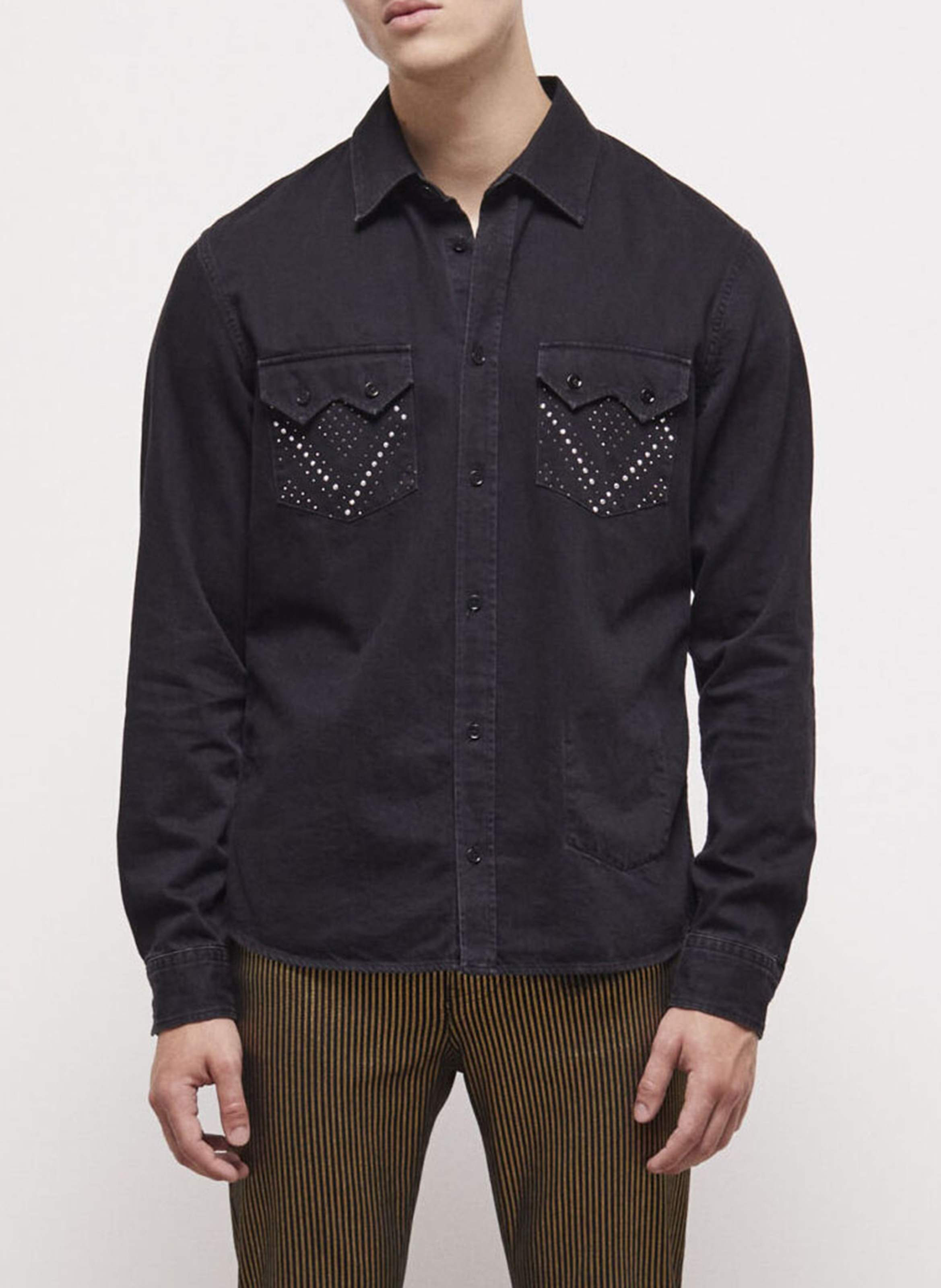 Chemise à clous en coton THE KOOPLES Bleu