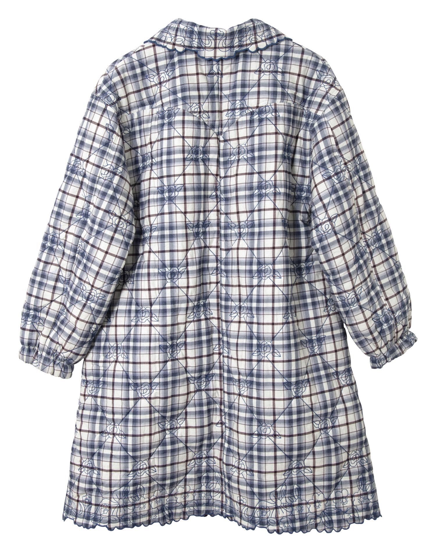 Manteau évasé à motifs  Bleu