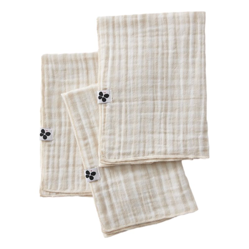 Lot de 2 essuie-mains en gaze de coton L'EFFET PAPILLON