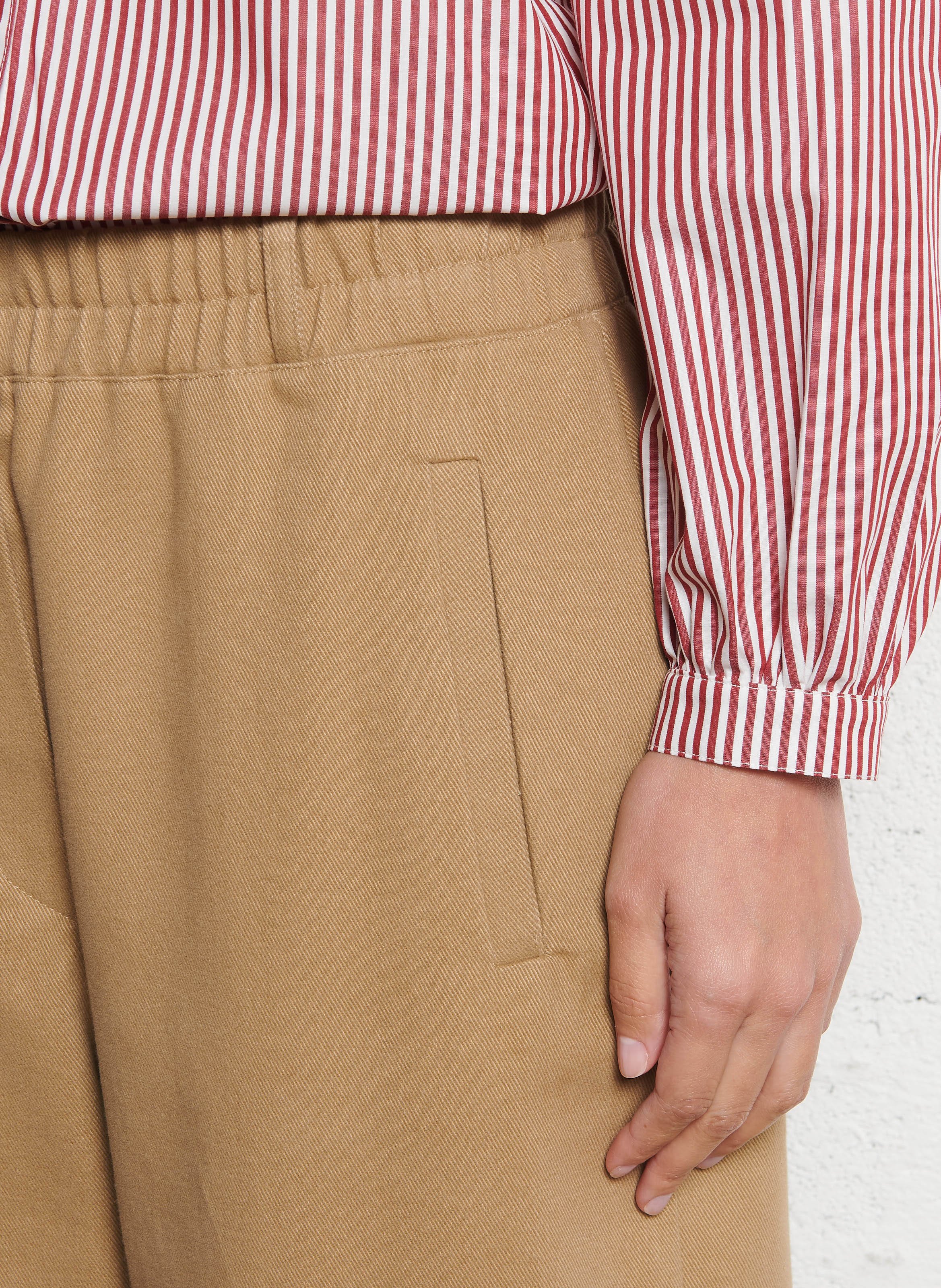 Wide cotton trousers  SUZIE WINKLE Beige