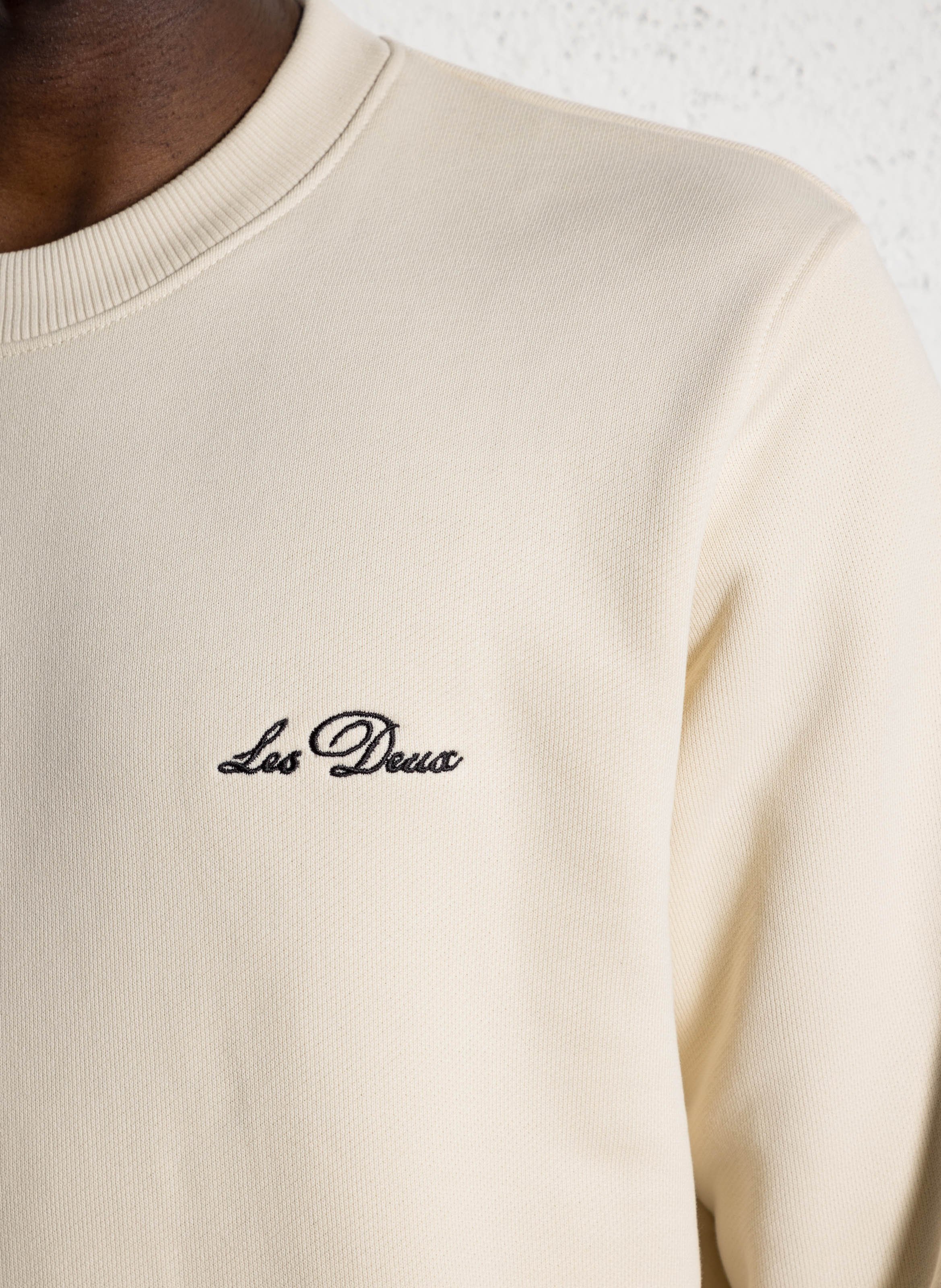 Oversized cotton sweatshirt LES DEUX Beige