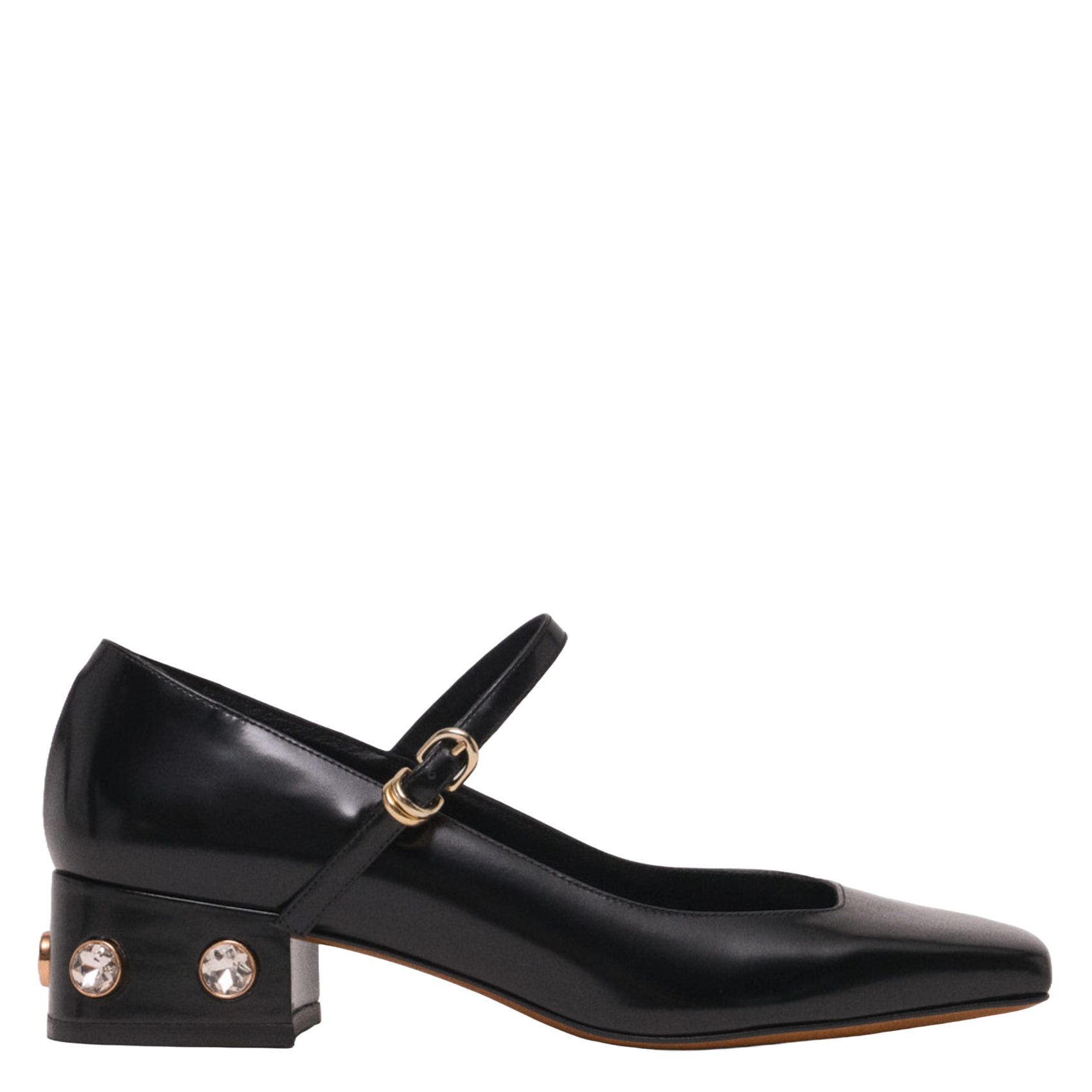 Escarpins en cuir MAJE Noir