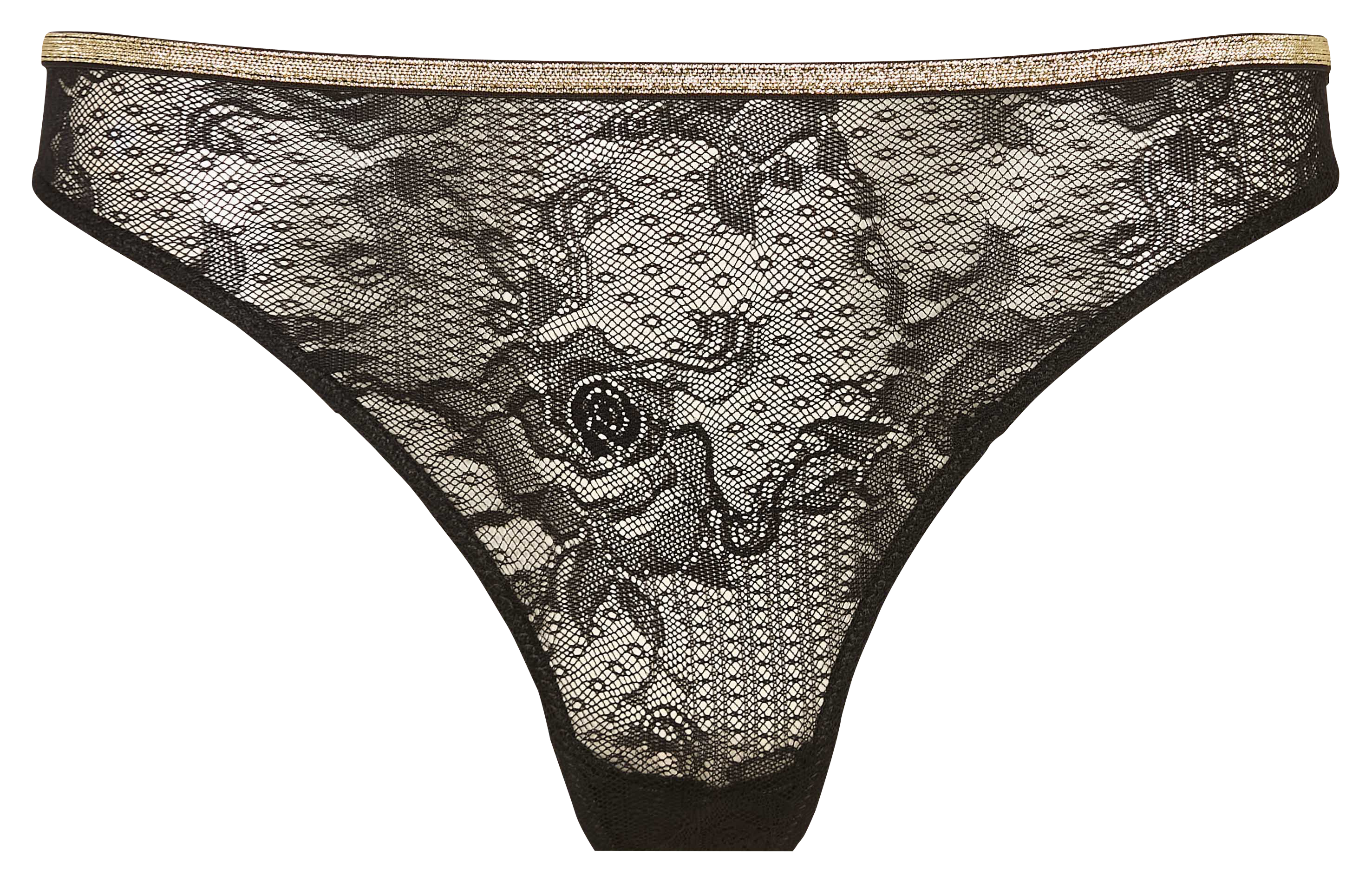 Brésilien en dentelle LA NOUVELLE Noir