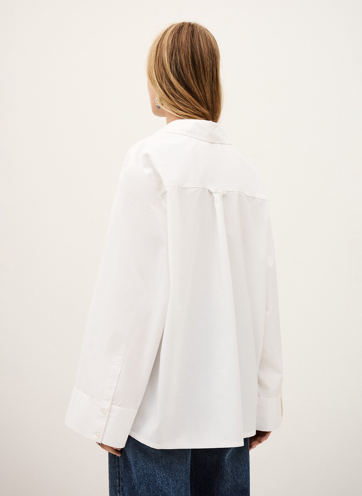 Blouse met klassieke kraag BA&SH Wit