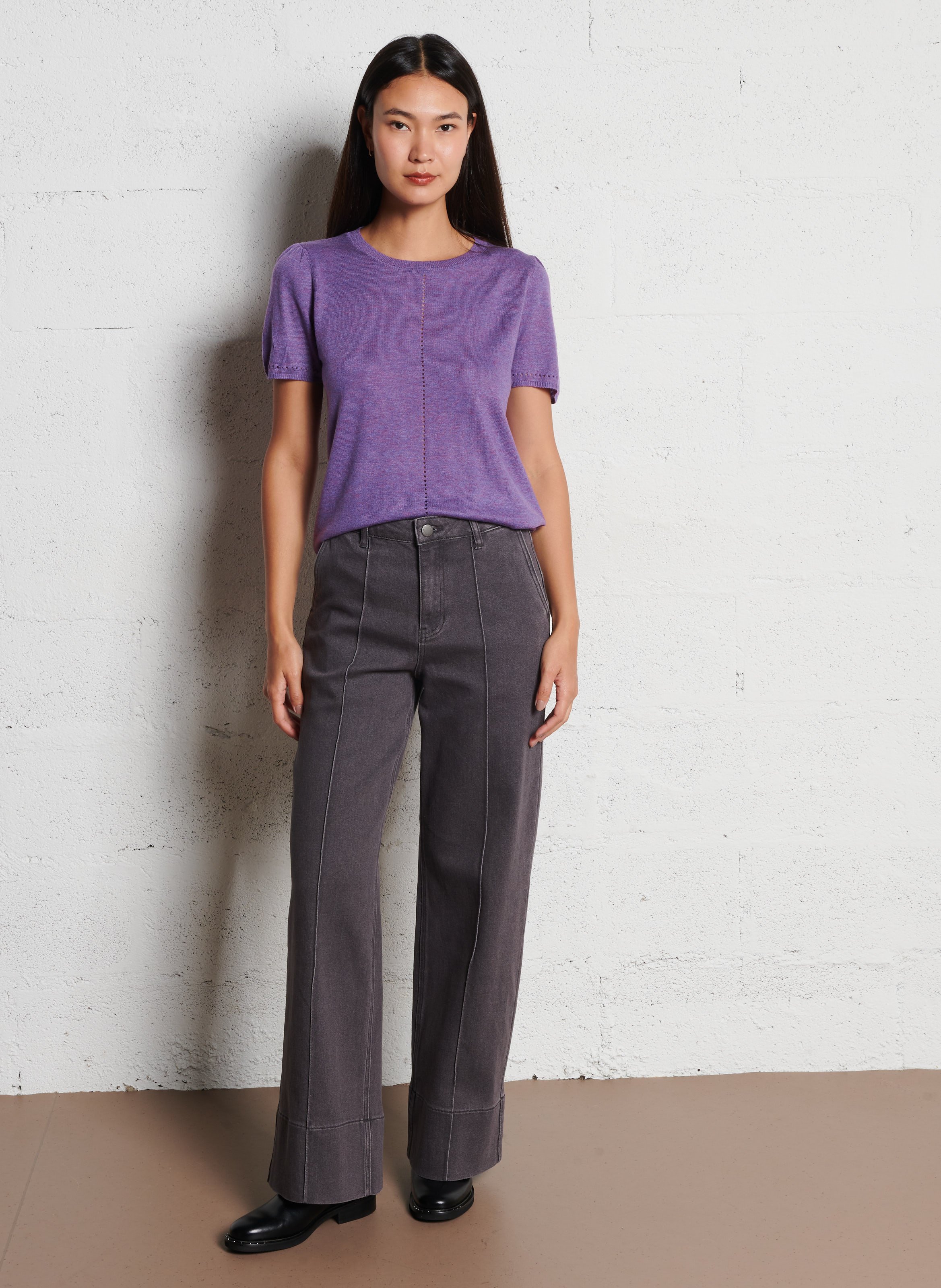 Jean large LA PETITE ETOILE Gris