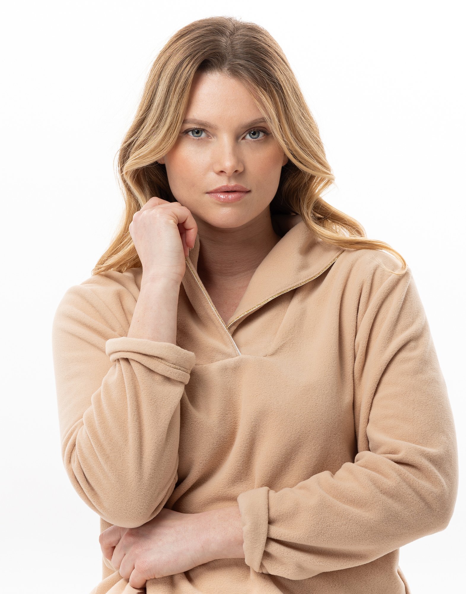 Micropolar homewear set LE CHAT Brown