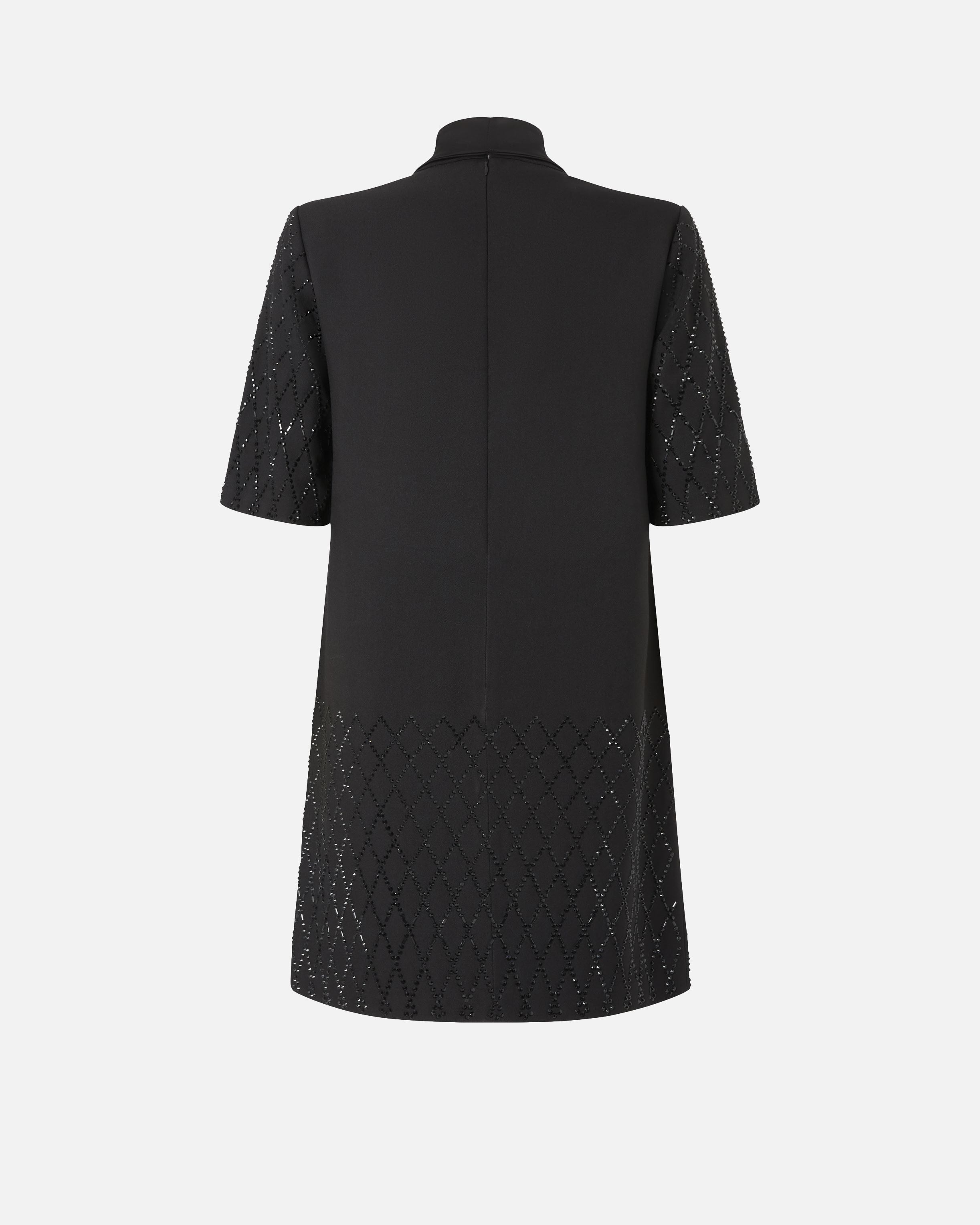 T-shirt dress with rhinestones PINKO Black