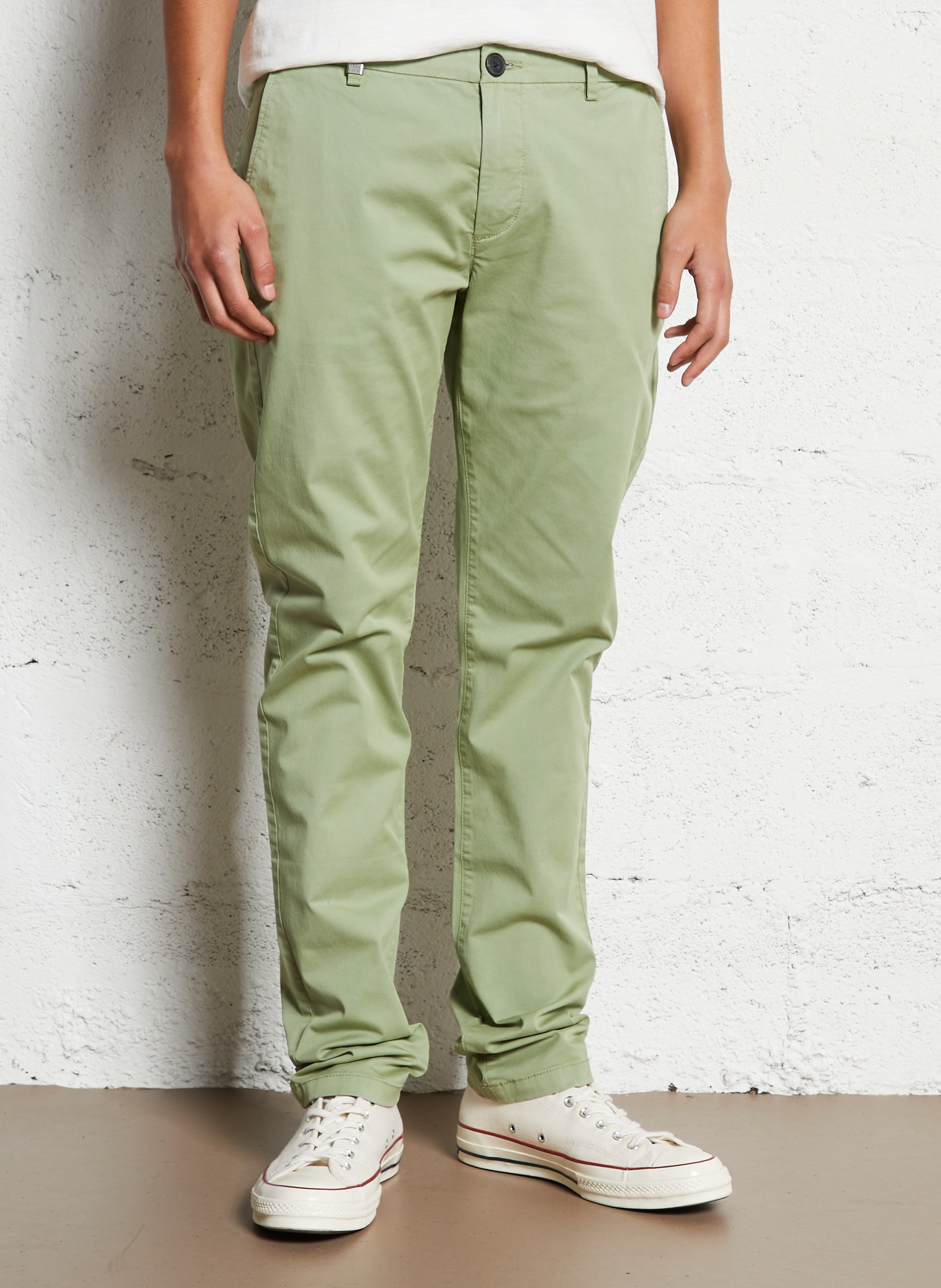 Cotton-blend chino pants IKKS Green