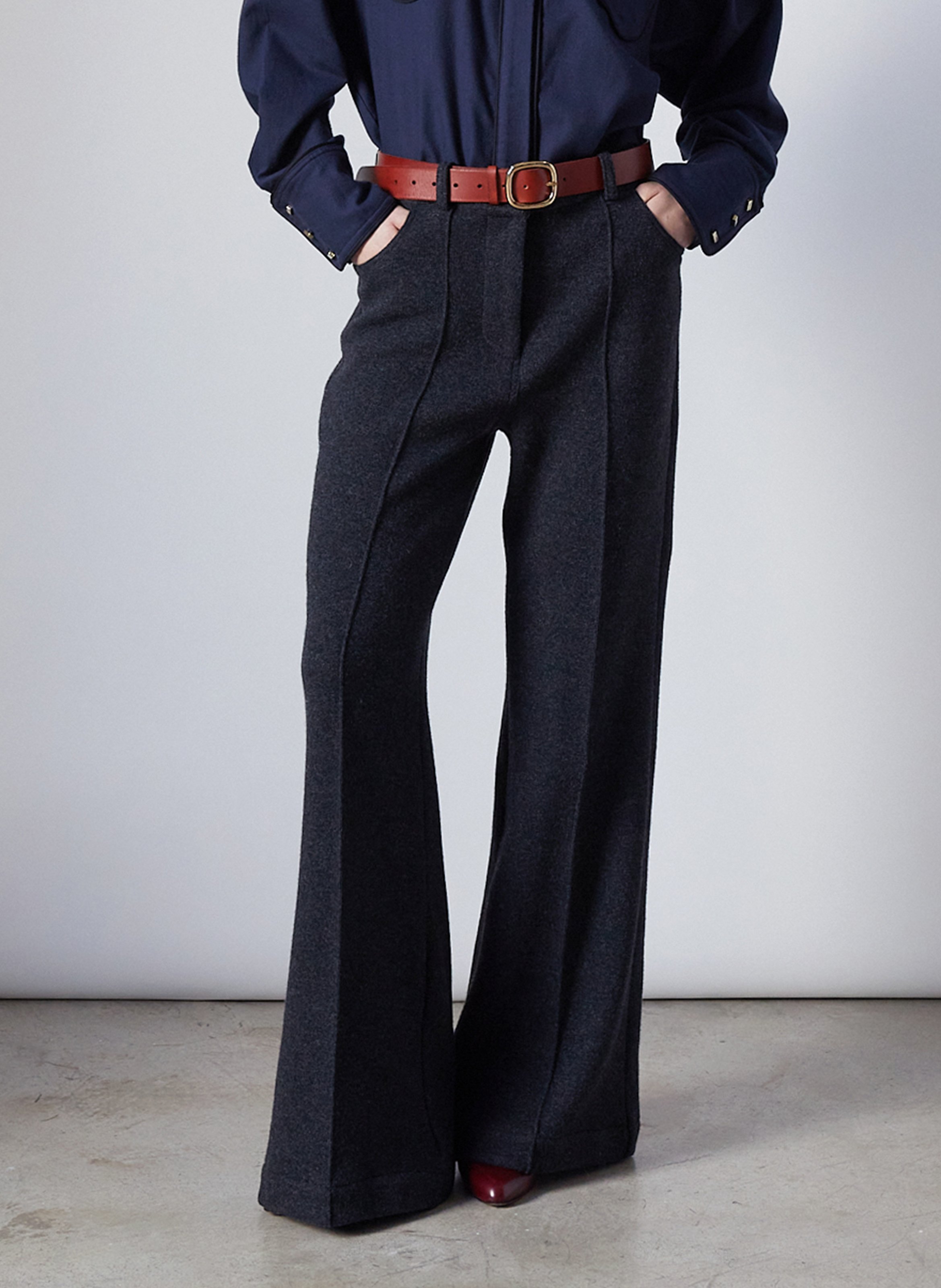 Jean large en coton THE LABEL EDITION Gris