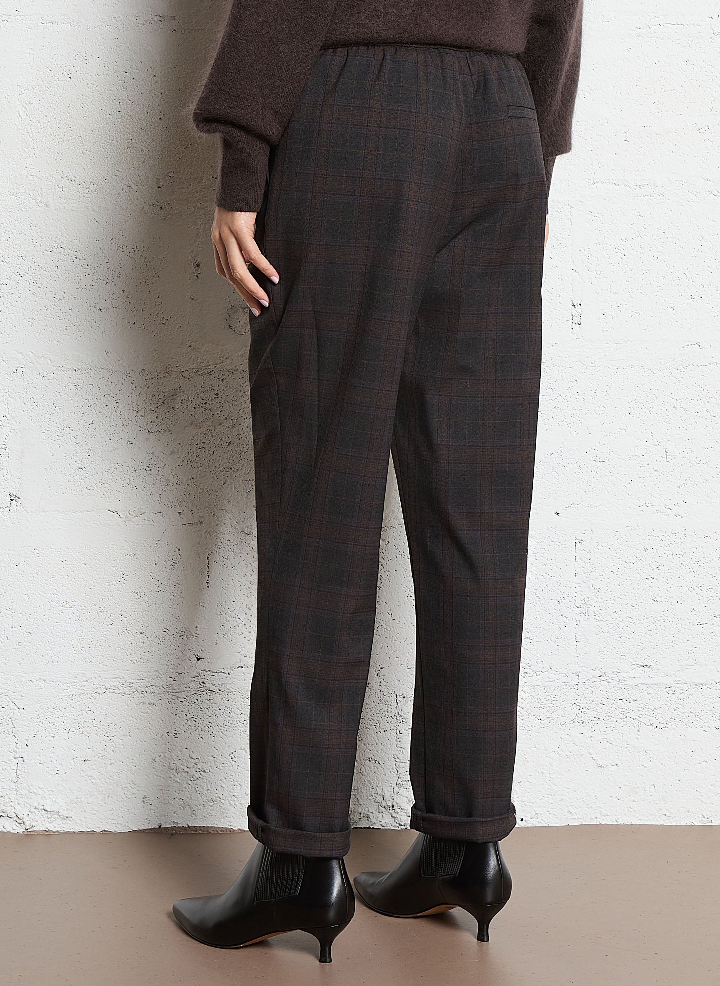 Norton printed straight trousers MAISON 123 Grey