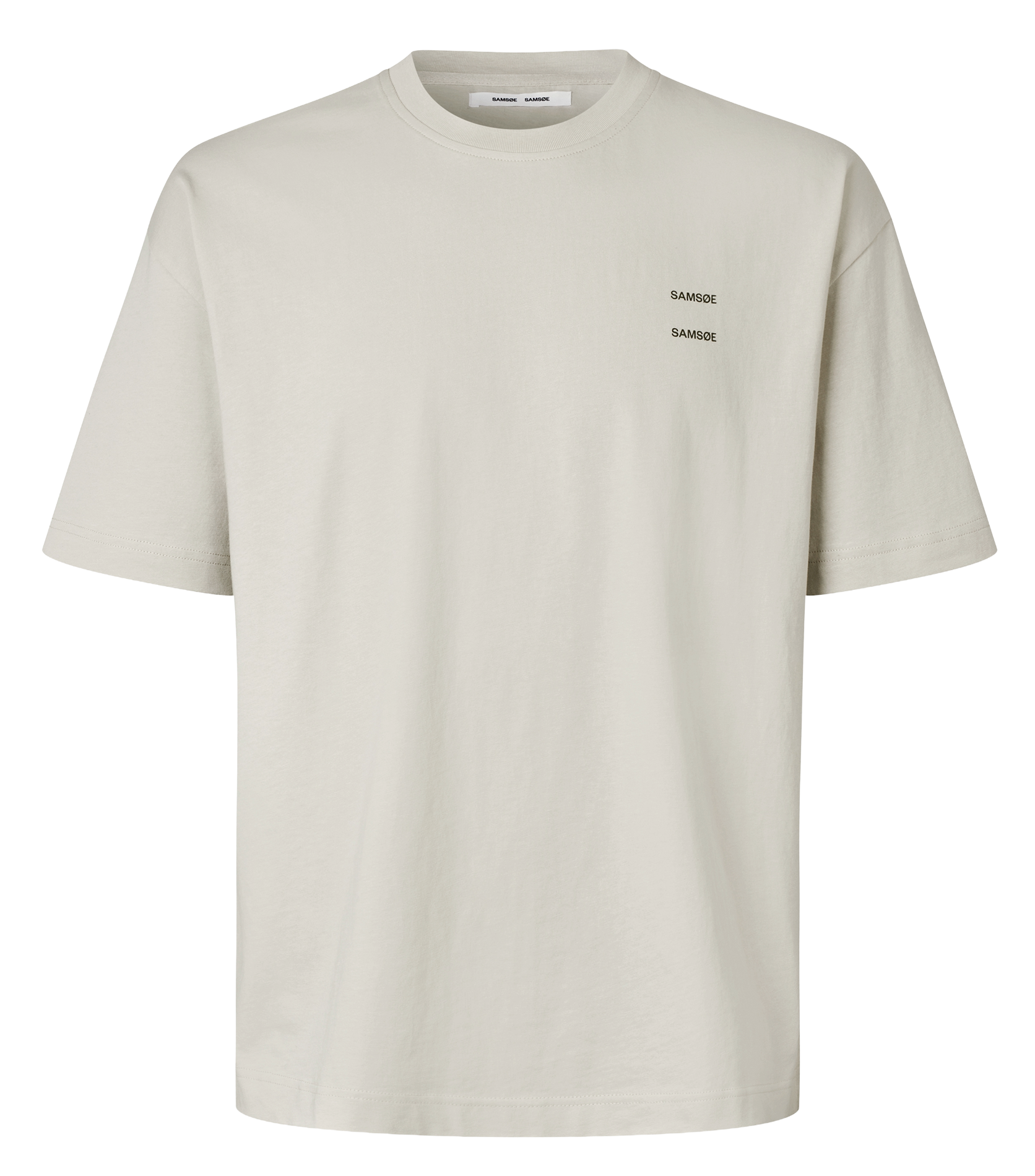 Tee-shirt col rond regular-fit sérigraphié en coton bio SAMSOE SAMSOE