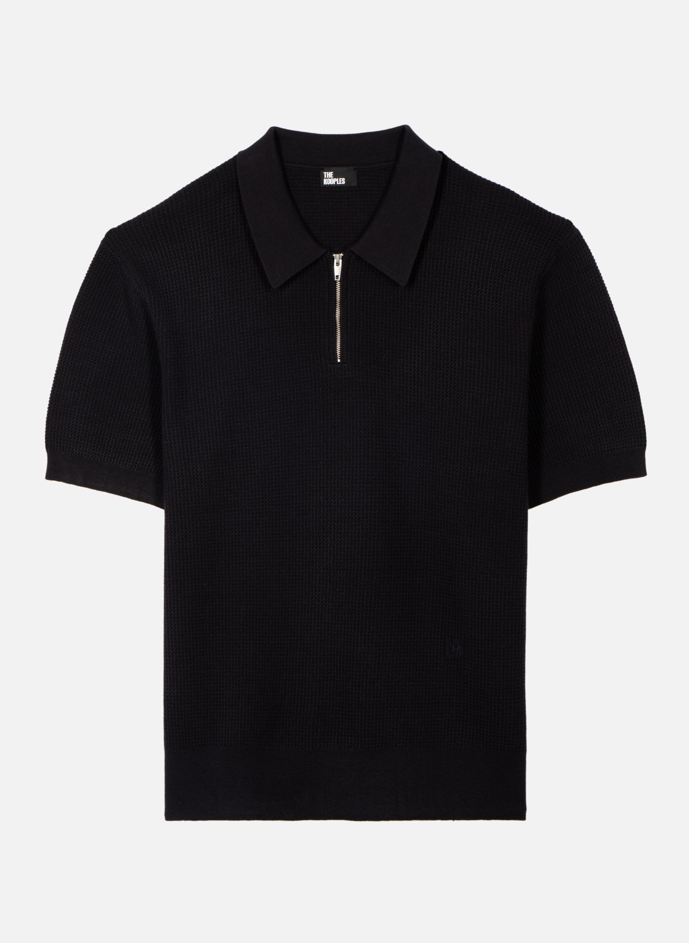 Polo collar sweater with zip THE KOOPLES Blue