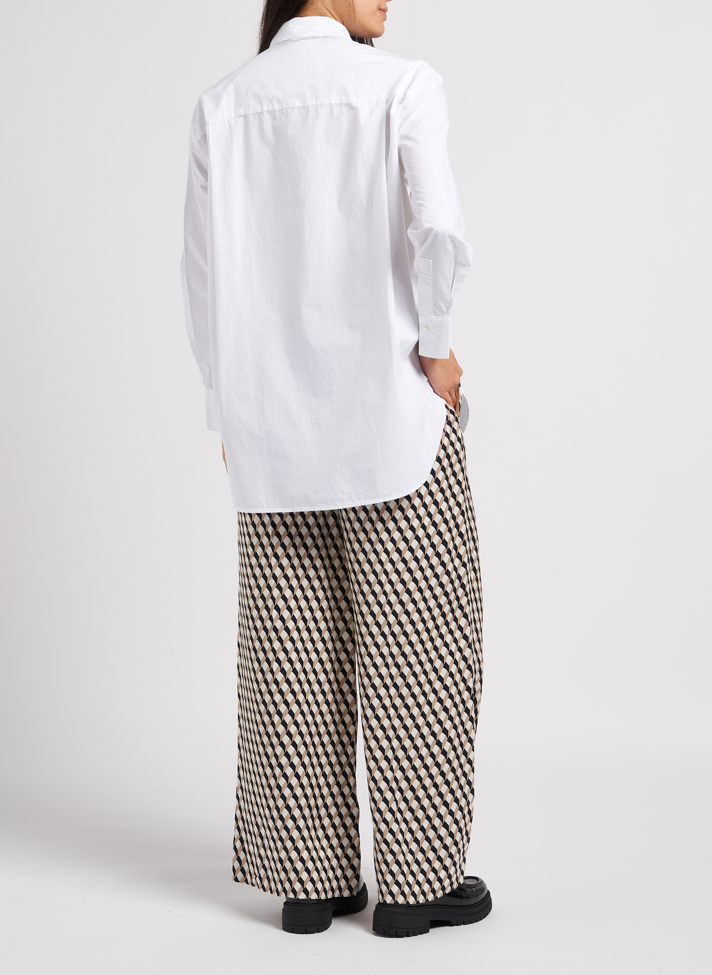 Katoenen blouse met klassieke kraag MARC O'POLO Wit