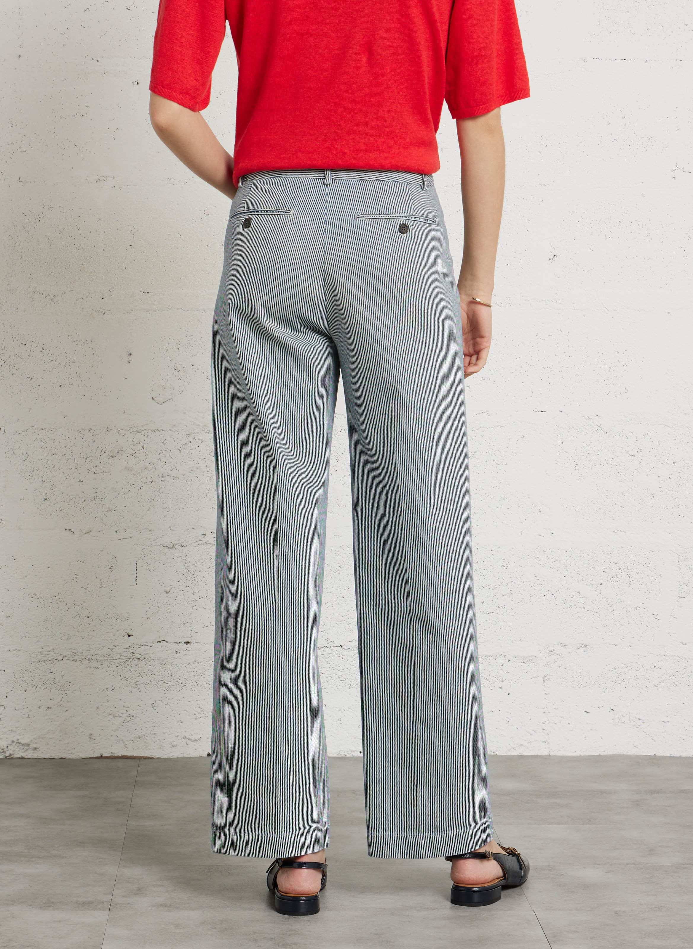 Gerade geschnittene Hose mit Streifen HARTFORD Mehrfarbig