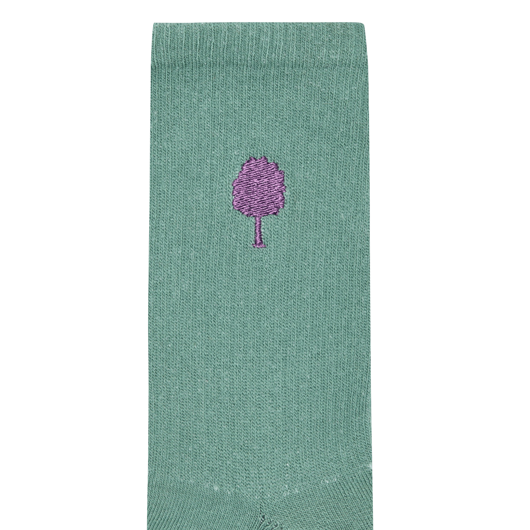 Chaussettes mi-hautes unies en coton mélangé FAGUO Vert