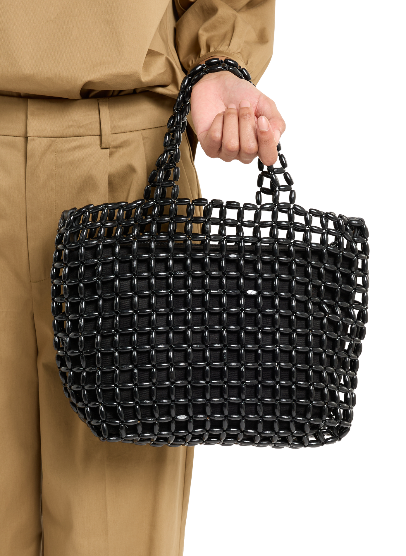 Handtas van hout SAISON 1865 Zwart