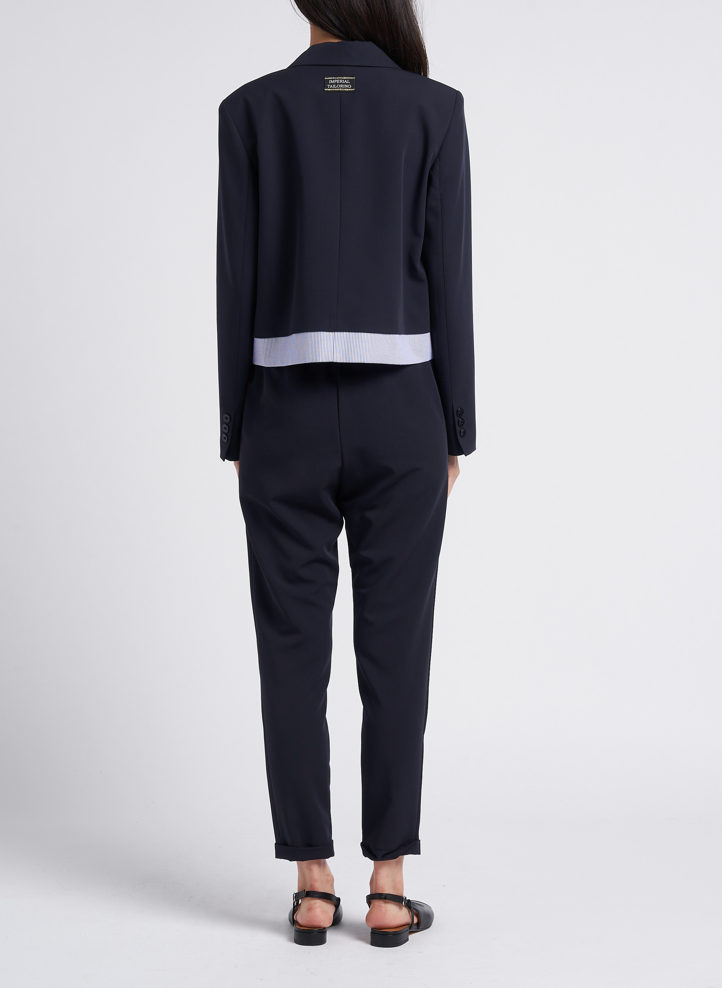 Slingback-Ballerinas aus Leder MELLOW YELLOW Schwarz