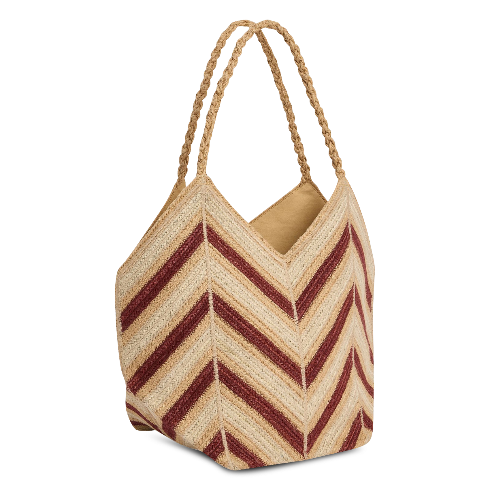 Jute tote bag VANESSA BRUNO Pink