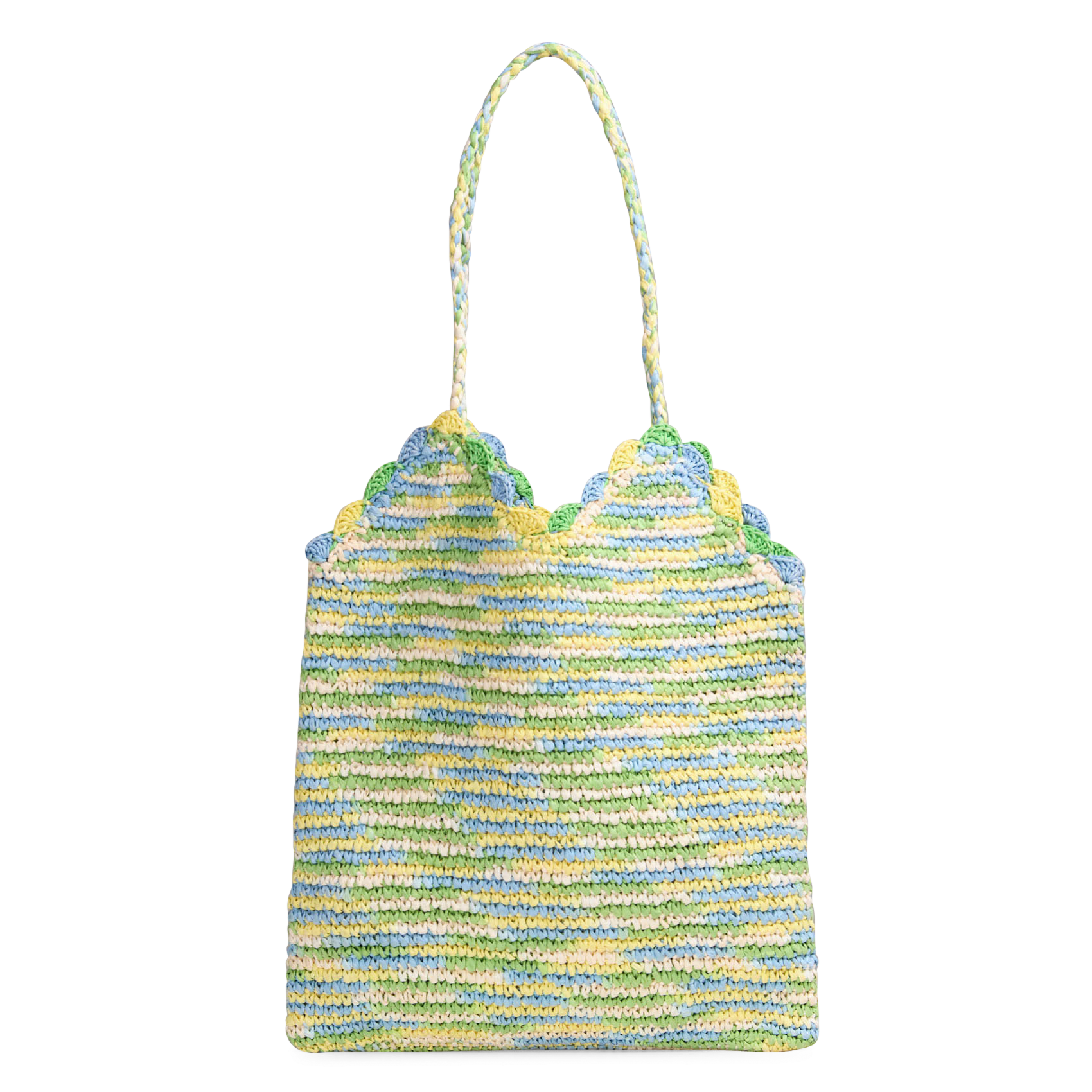 Sac moyen crochet en raphia PETITE MENDIGOTE Vert