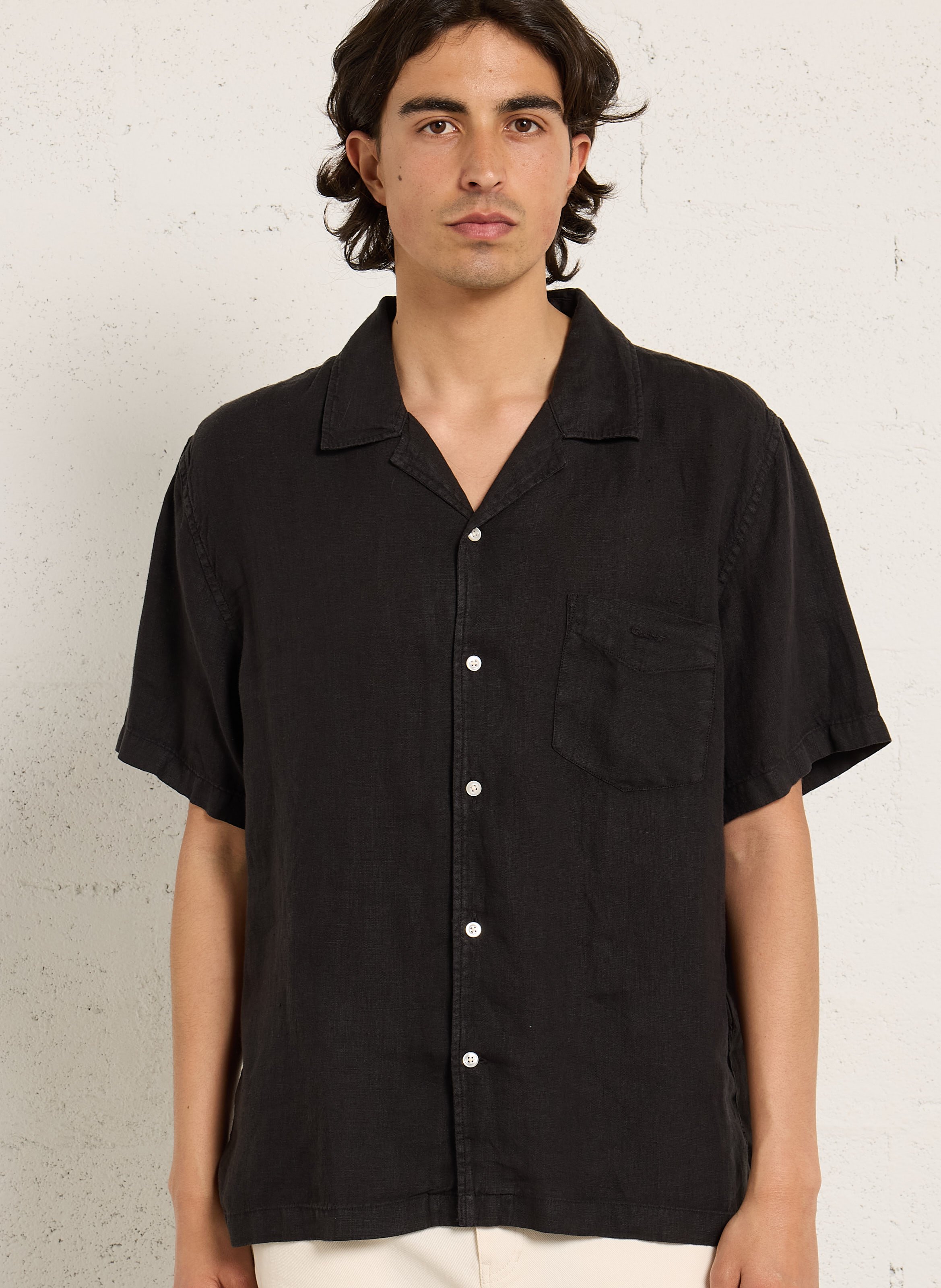 Chemise col classique en lin GANT