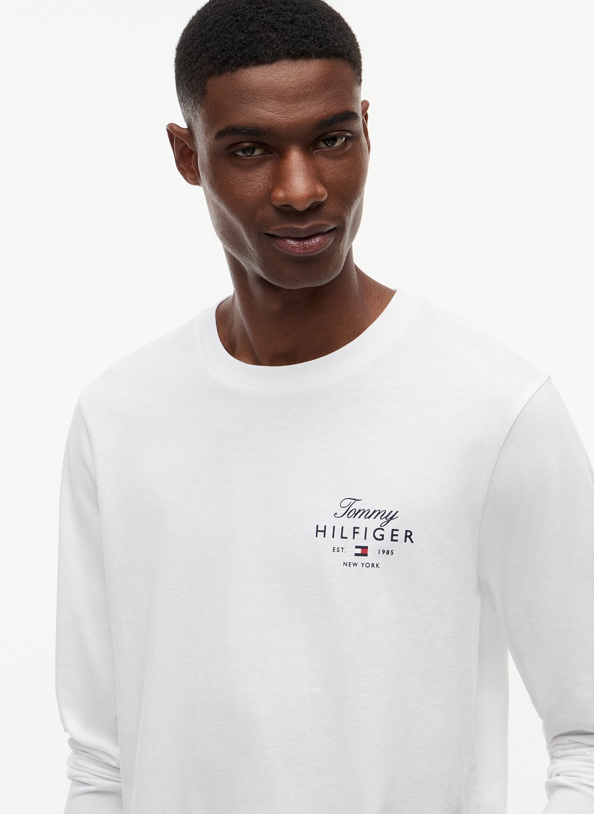 Jockoville - Langärmliges T-Shirt aus Baumwolle TOMMY HILFIGER Weiss