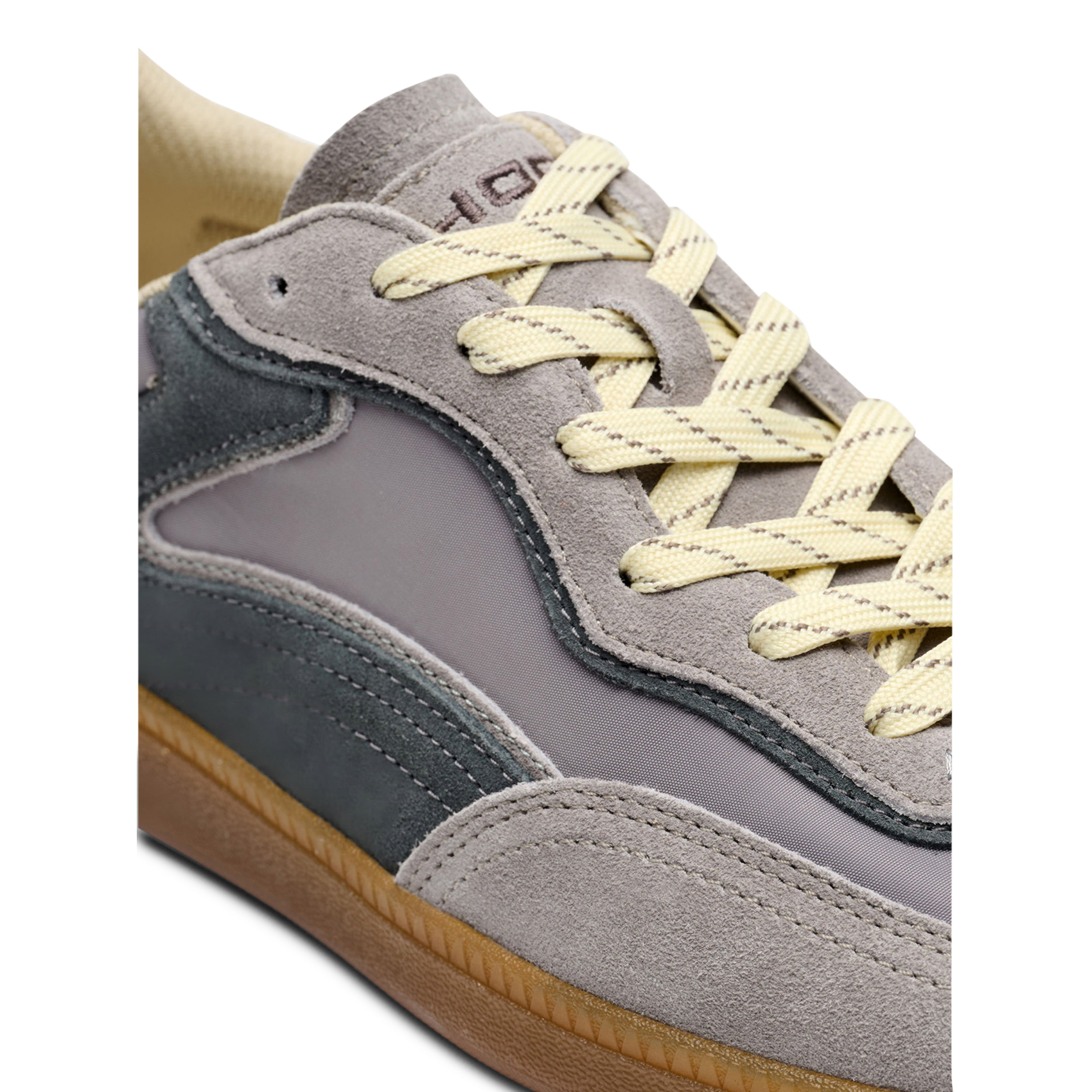 Lage sneakers van leermix HOFF Grijs