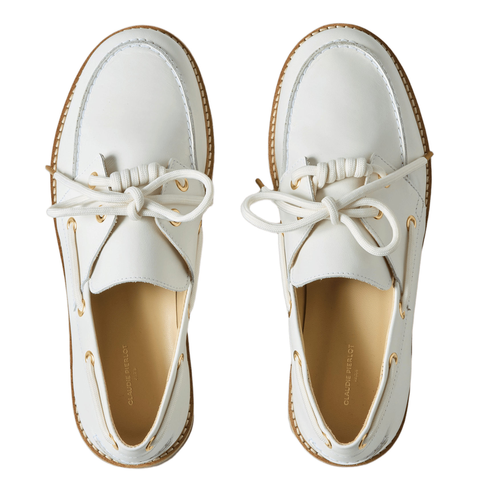 Bootsschuhe aus Leder CLAUDIE PIERLOT Beige