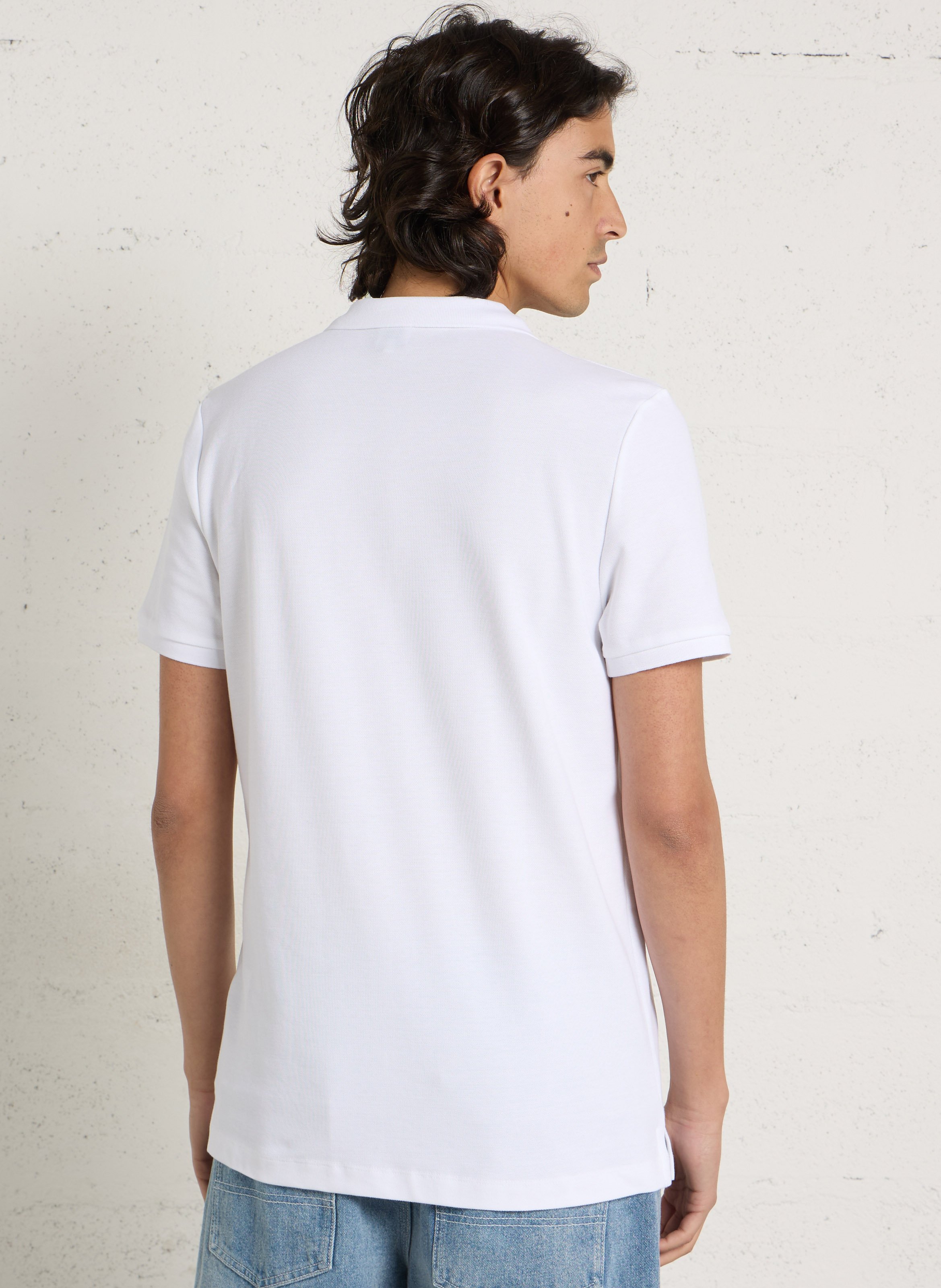 Polo blanc manches courtes AU PRINTEMPS PARIS Blanc