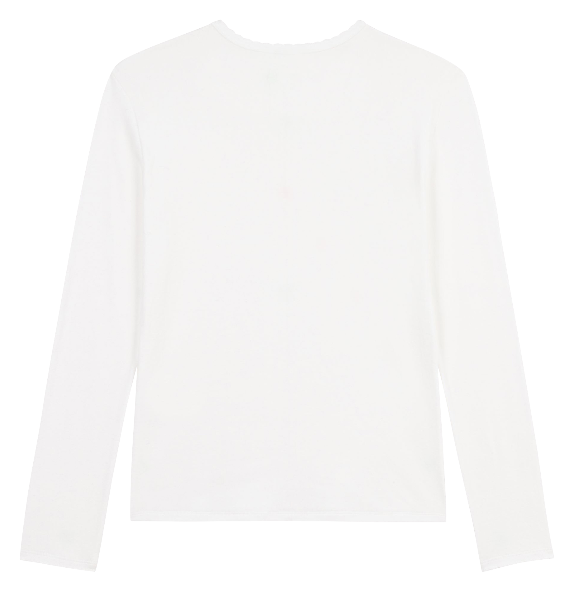 Gerade geschnittenes Rundhals-T-Shirt aus Baumwolle PETIT BATEAU Weiss
