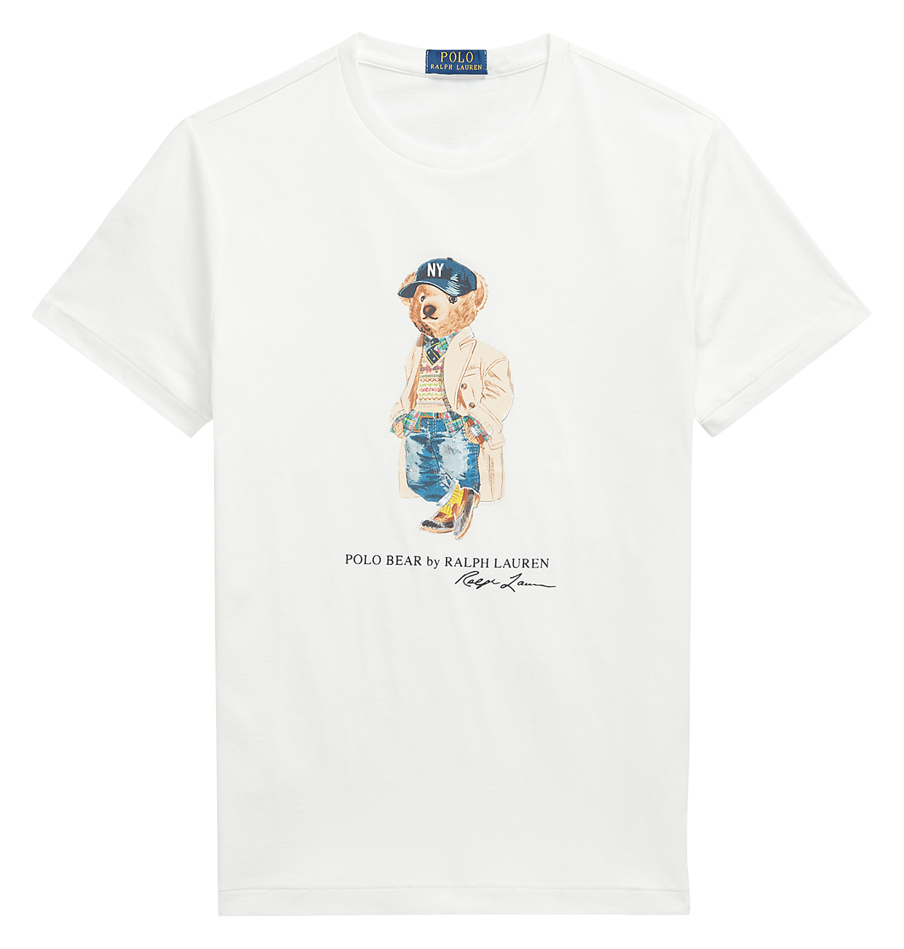 Gerade geschnittenes T-Shirt aus Baumwolle POLO RALPH LAUREN Weiss