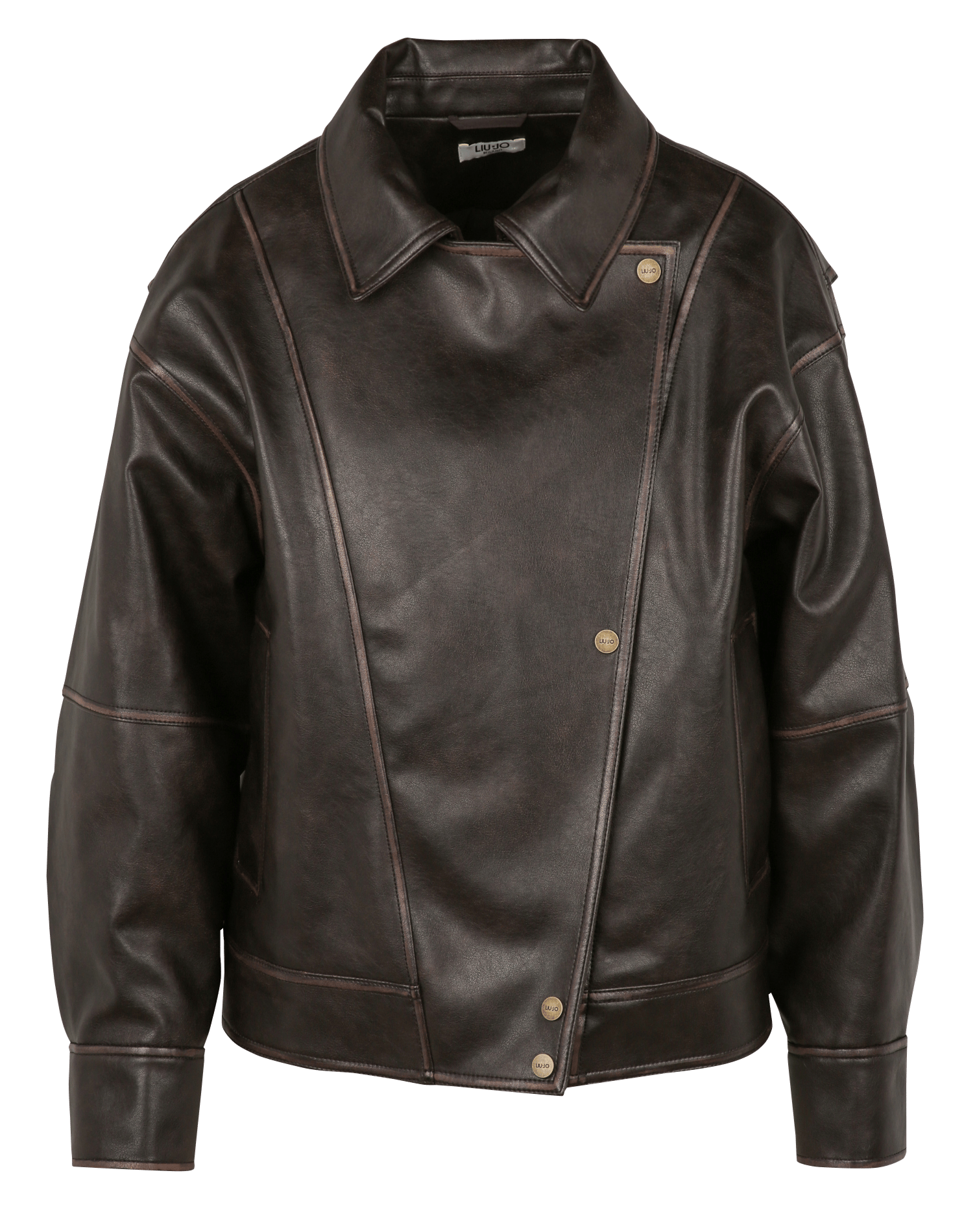 Oversize-Jacke mit klassischem Kragen LIU JO Braun