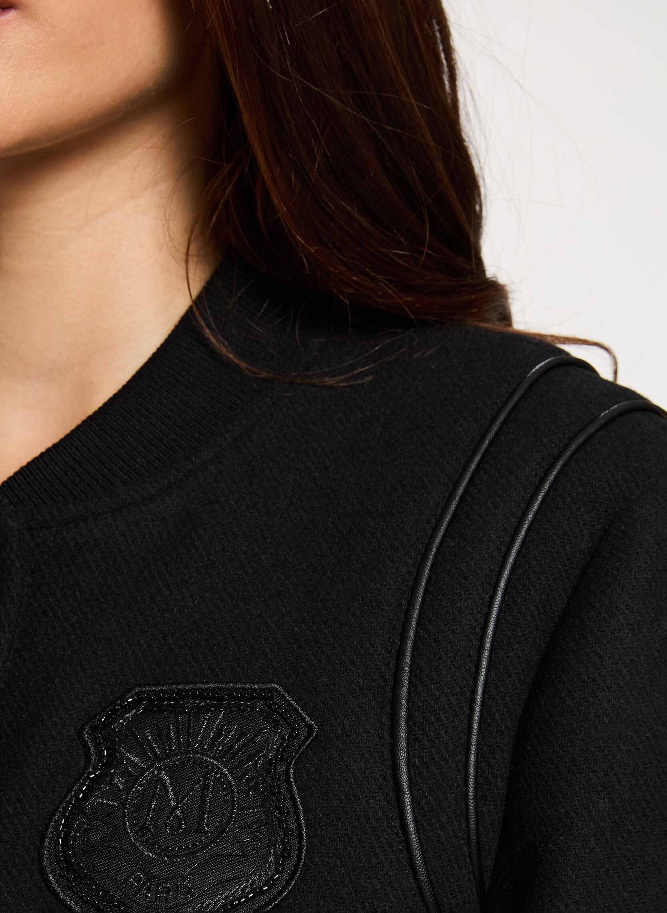 Blouson droit boutonné uni MORGAN Noir