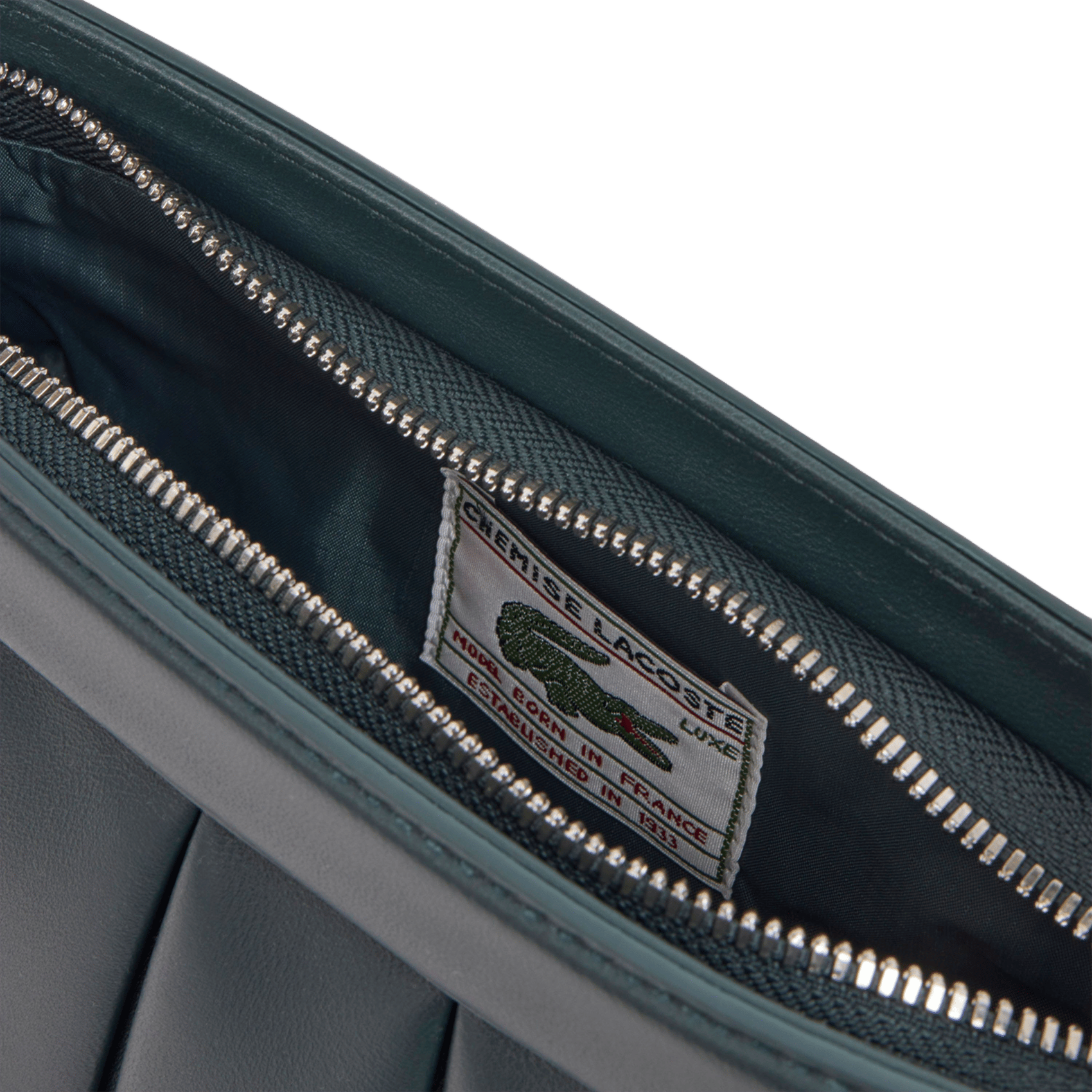 Handtasche H Lenglen aus Leder LACOSTE Grun
