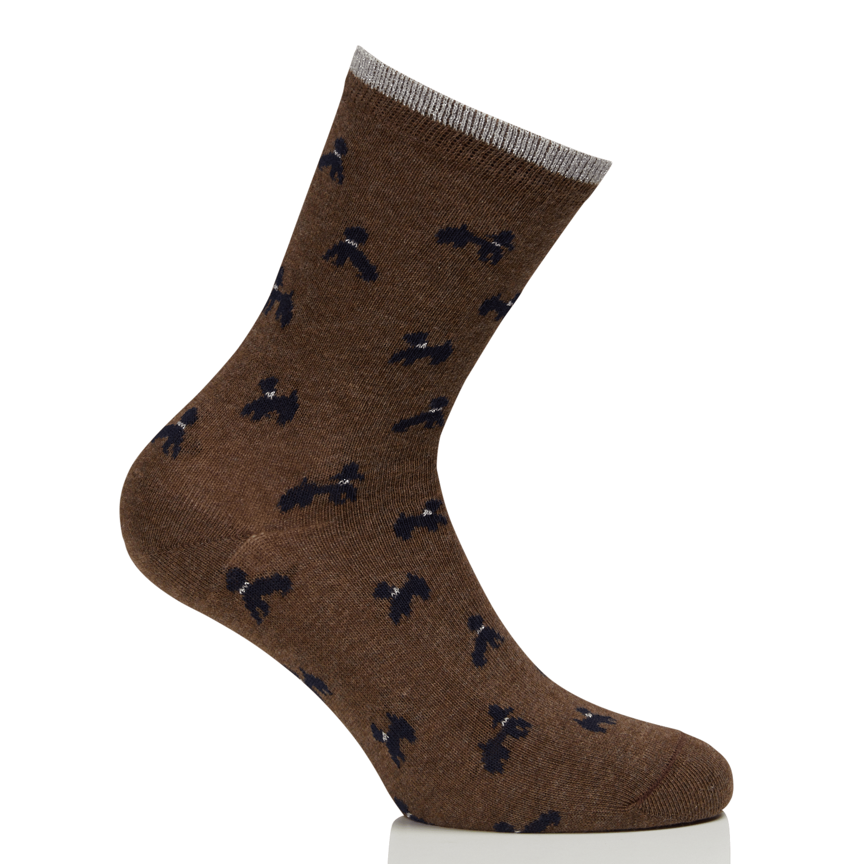 Cotton-blend socks NICE THINGS Brown