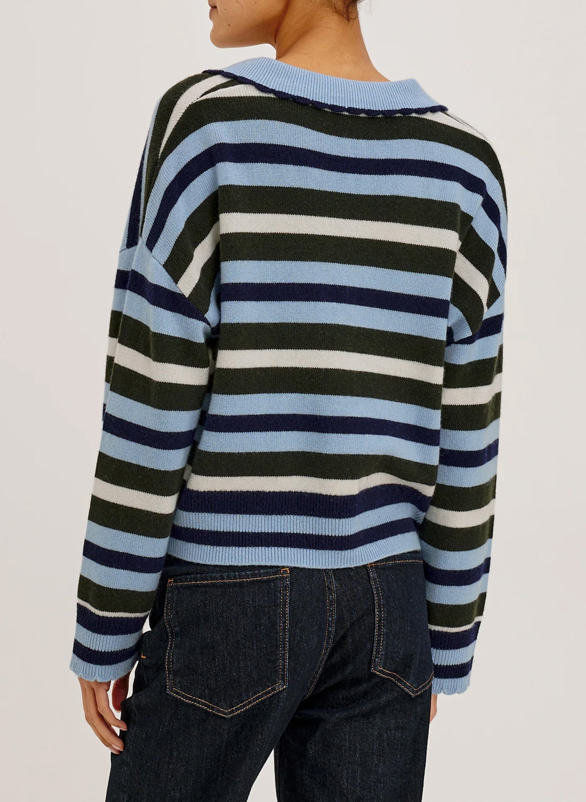 Pull droit à rayures RAILS Multicolore