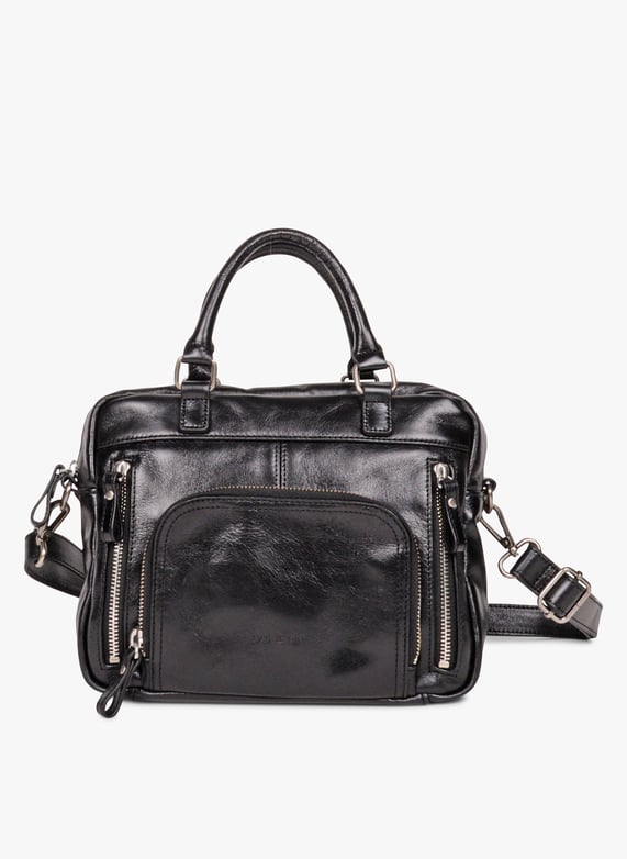 Sac à main multipoches en cuir Macy Noir glace Nat nin Femme